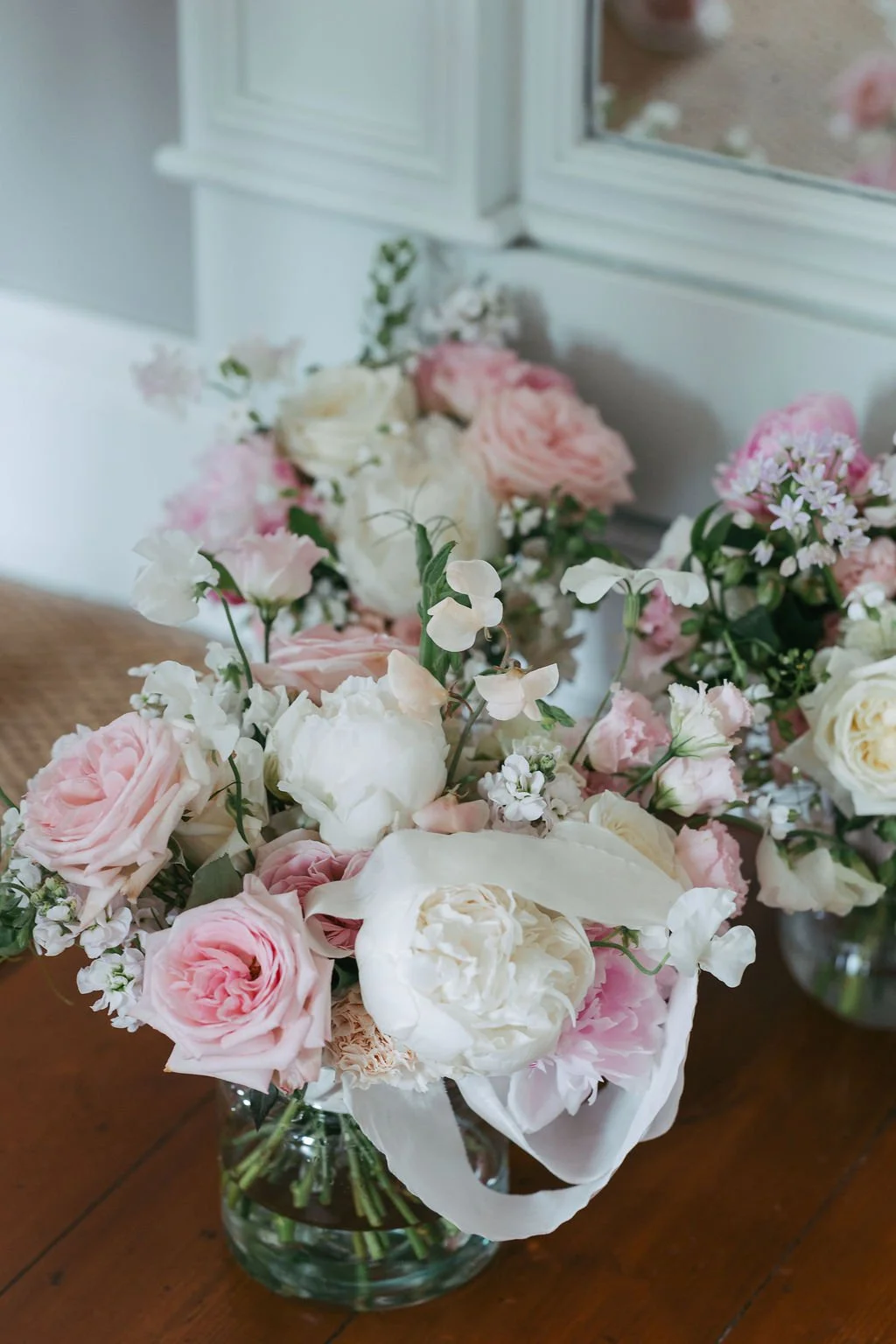Bridesmaids bouquets by a luxury wedding florist in Yorkshire