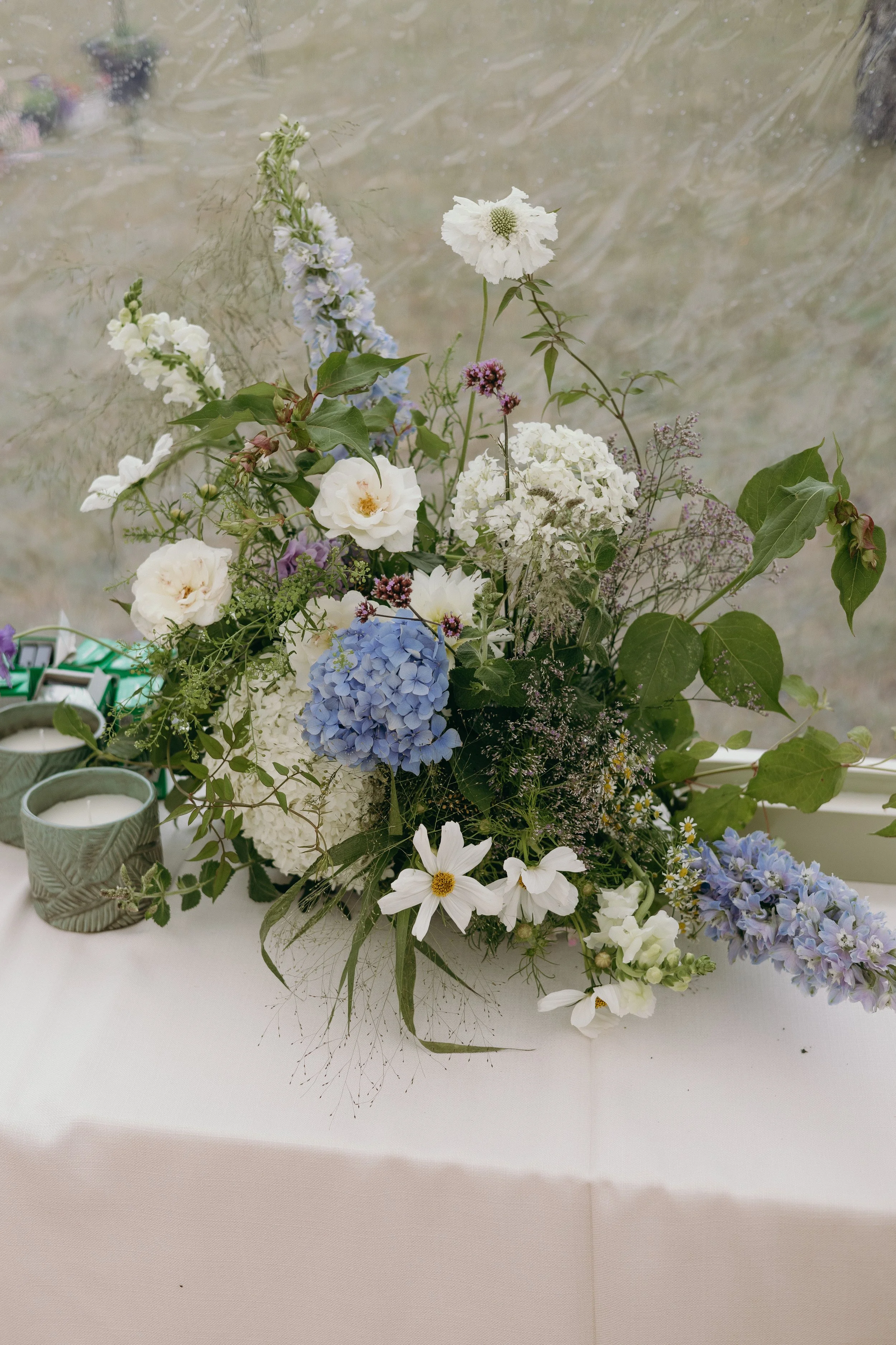 Flower meadow Yorkshire wedding