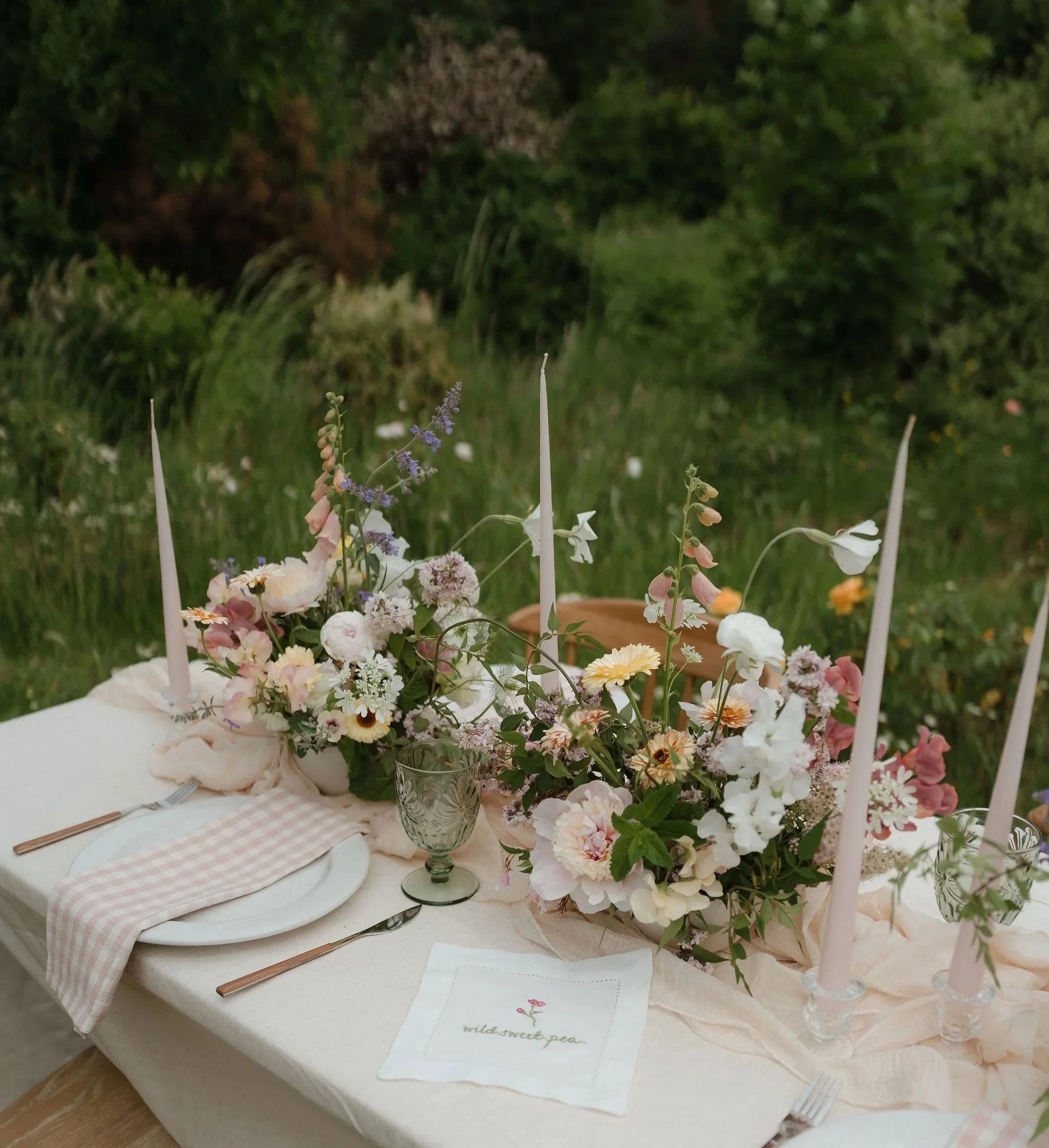 Wedding table flowers Yorkshire