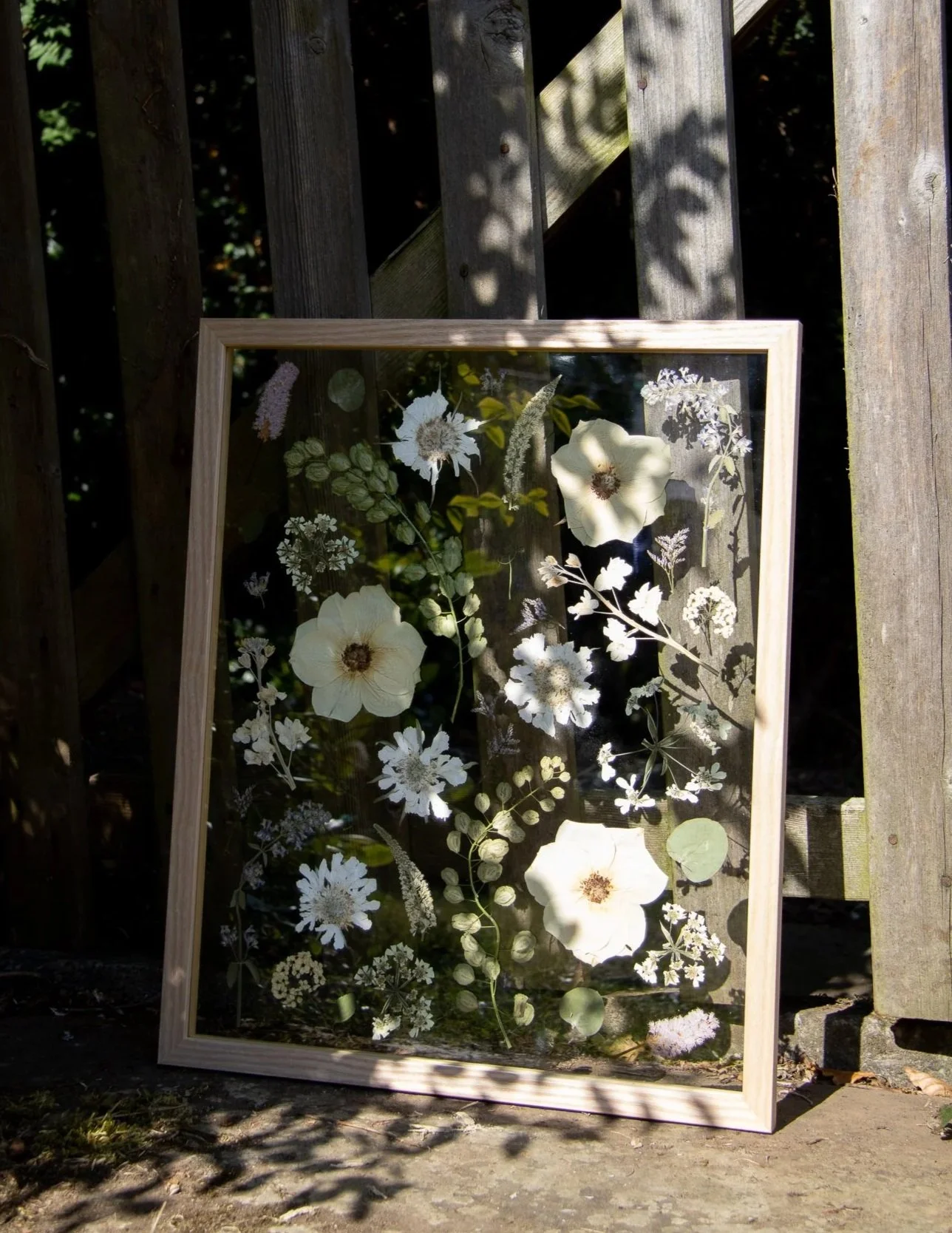 Dried wedding flowers in Yorkshire