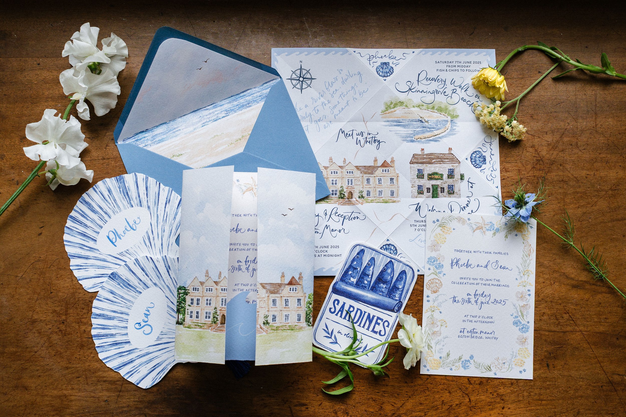 Yorkshire wedding stationery