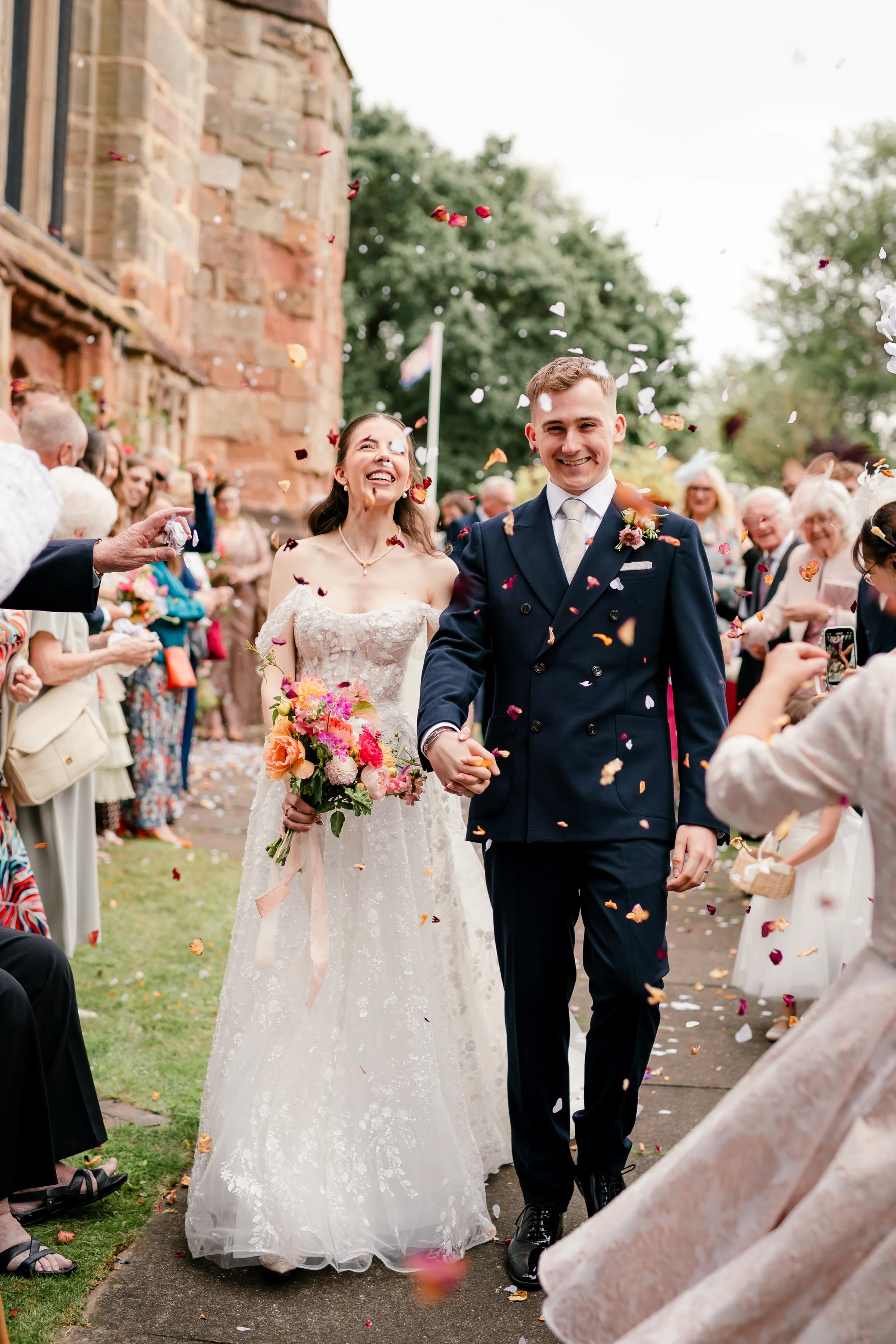 Yorkshire church wedding flowers