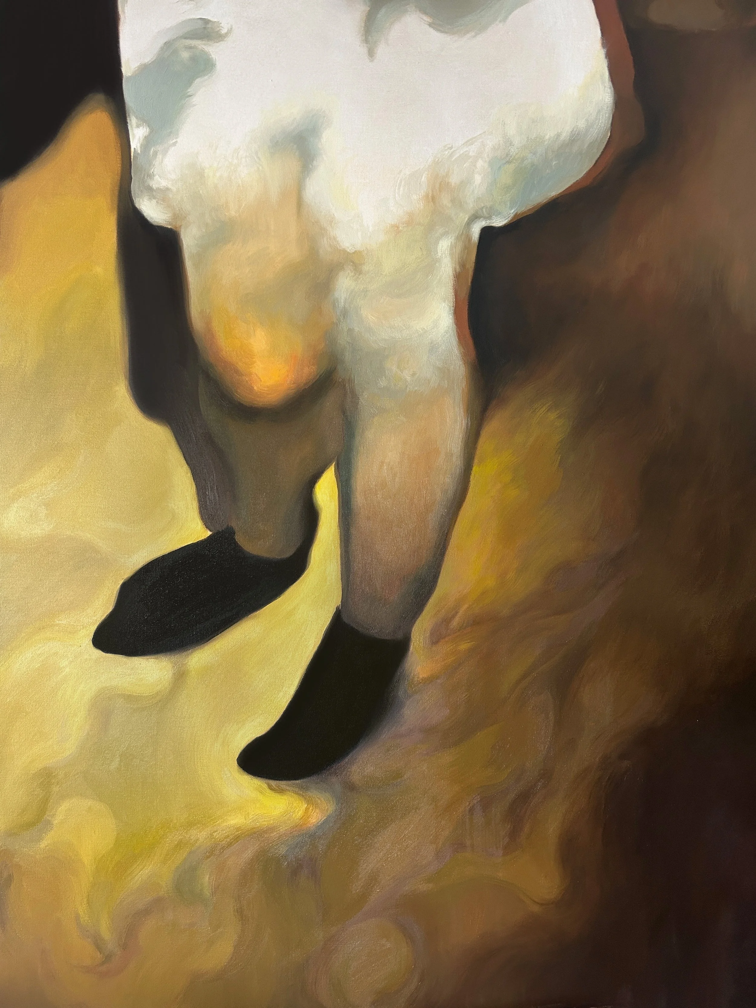 do you like my legs?,
Oil on Canvas on Multiple Panels, 48" x 36", 2026