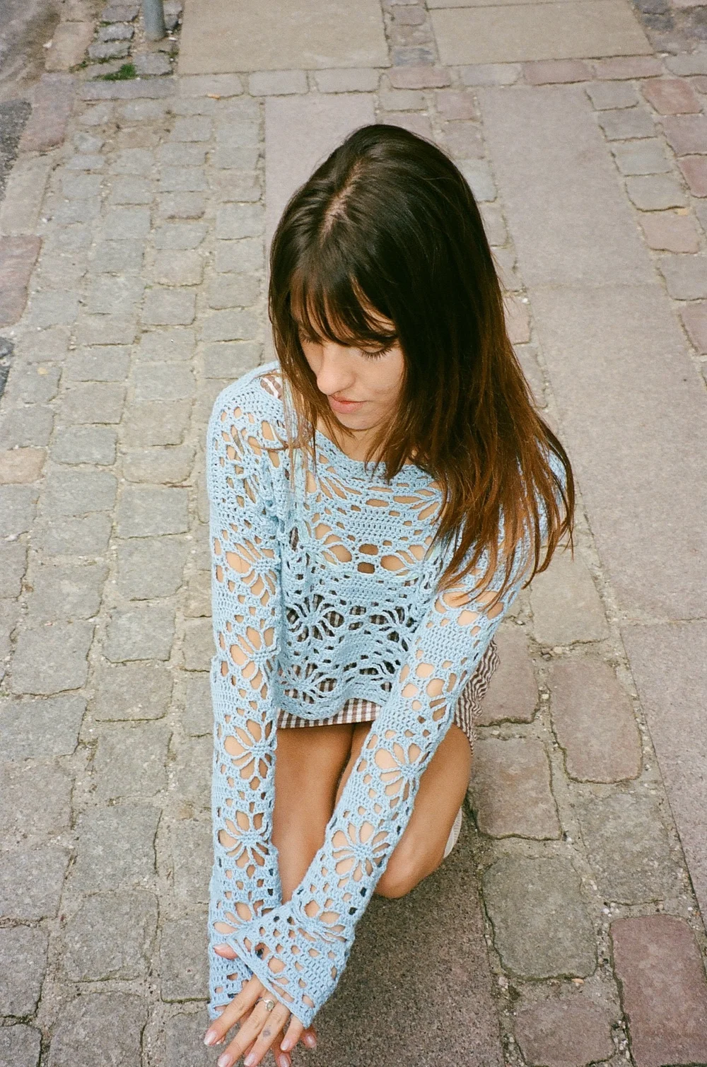 Flora skjorte på engelsk Rose Svane