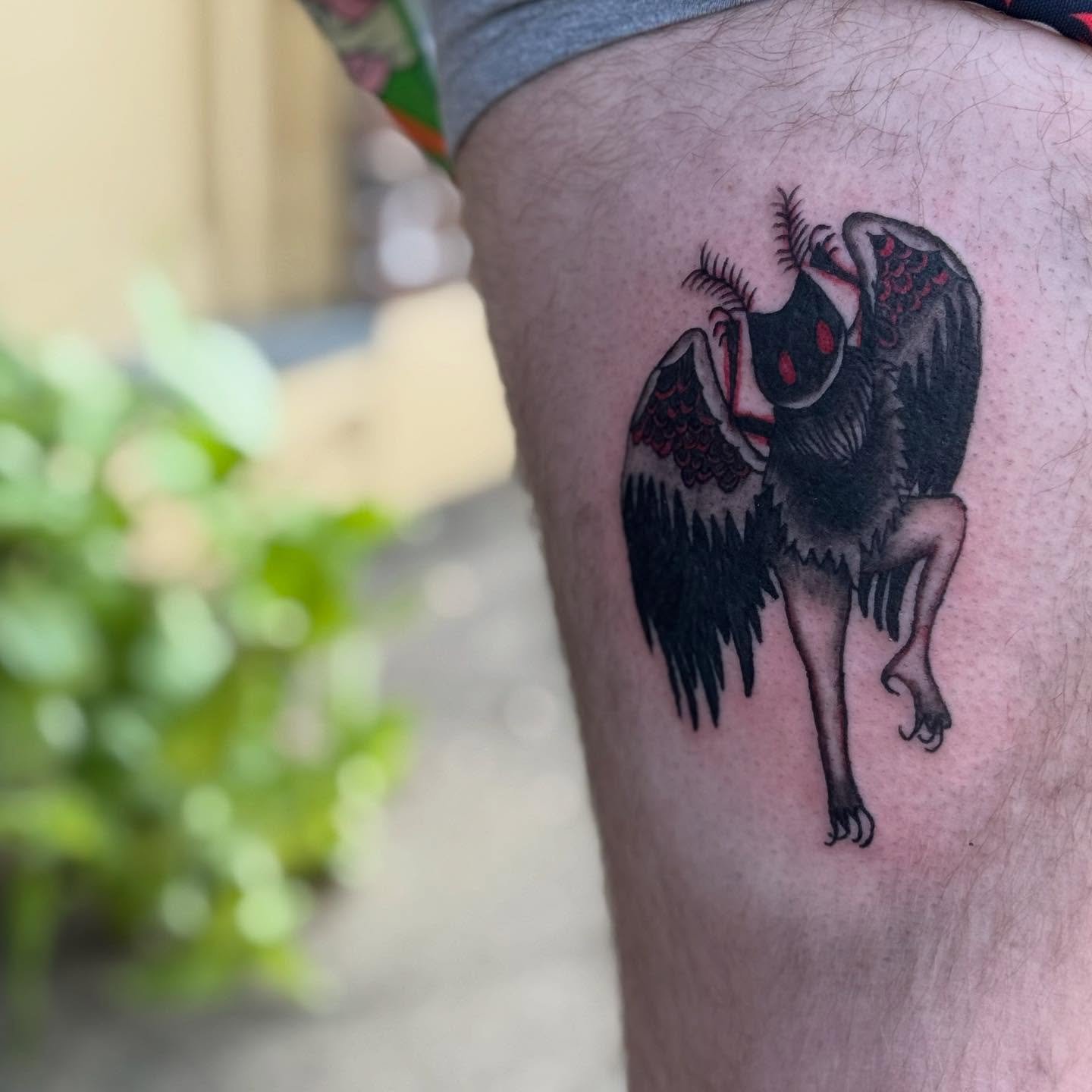The mothman 😈😈 done on my fave cryptid lover @kb_buchta 🥰 thanks for letting me tattoo you 🥰 always a pleasure!!
#tattoos #cryptid #tattooartist #tattoo #tattooideas #weirdtattoos