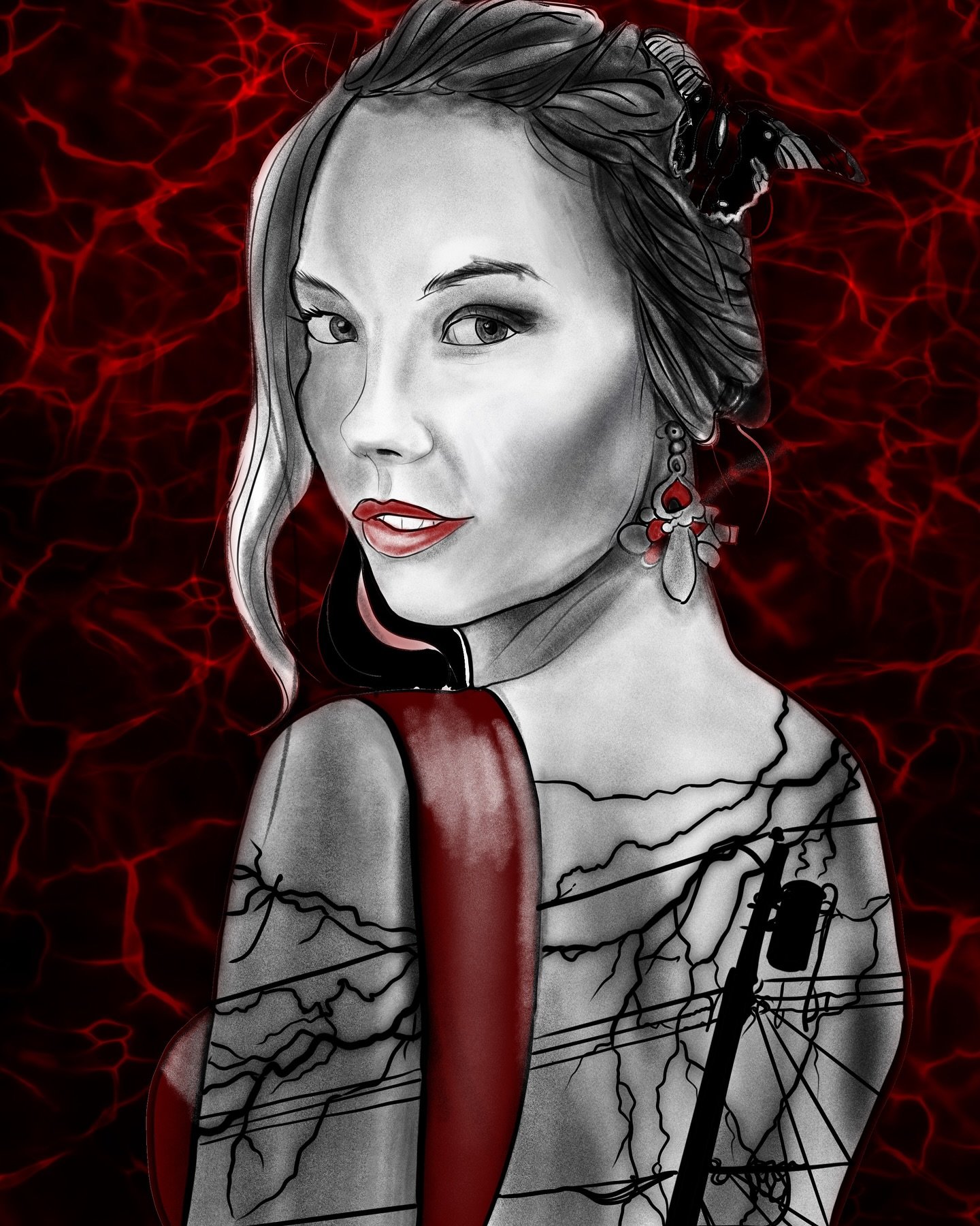 Another of the series of the haunting images of ideas that I have had. Available in multiple parts, the lady, the design across the ladies back, or the combination of all three in one tattoo, a beautiful woman with a tattoo. #dentontattooartist #dent