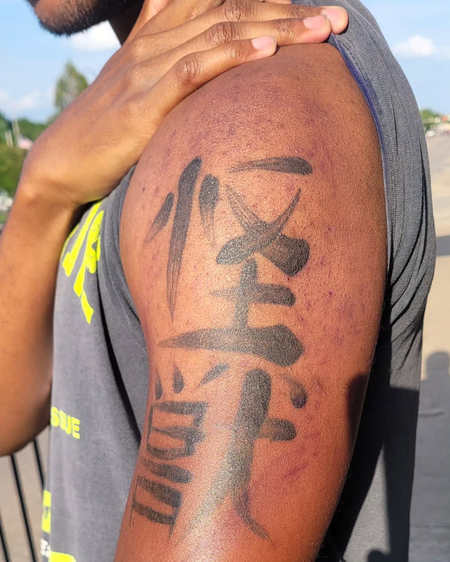 So cool to see another #healedtattoos My strange beast of a client Jason came back in for a couple of tiny touch-ups