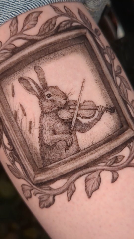 Swamp fiddler for a sweaty Floridian.
First tattoo too!
.
.
.
#texastattooartist #femaletattooartist #dentontattoos #dentontx #botanicaltattoo #downtowndenton #dfwtattoo #dallastattooartist #blackandgreytattoo #vintagetattoo #cutetattoo #storybookt