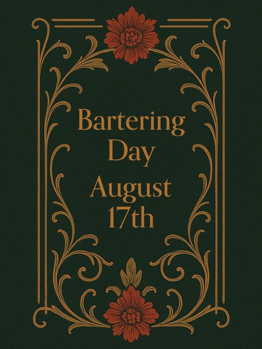 Hello everyone, I'll be participating in our bartering day event at The Artists' Grove on August 17th!
You can read the post for details, but if you're interested in bartering for tattoos feel free to reach out to me via email or DM.