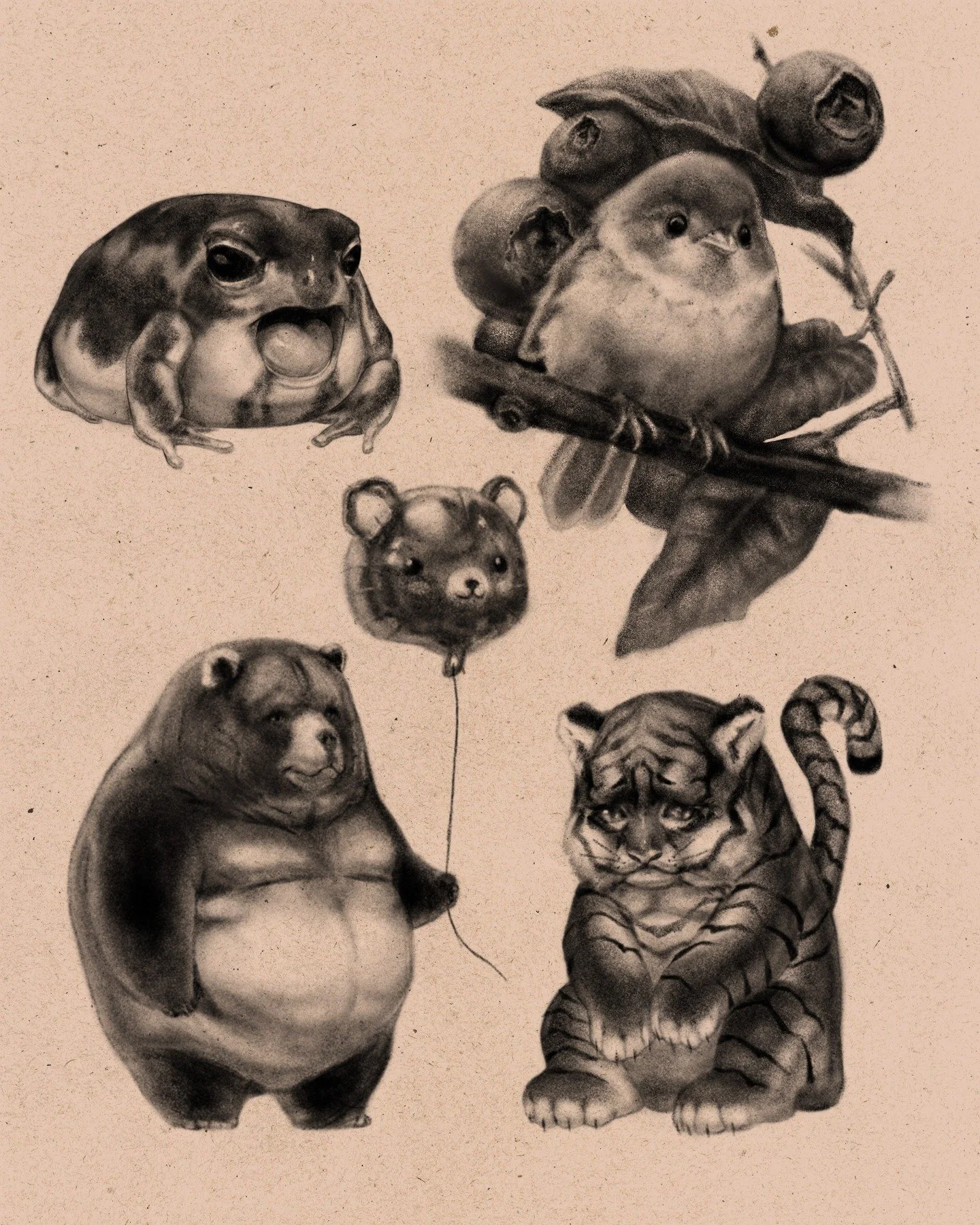 ★ FLASH DESIGNS AVAILABLE ★

I've got these round little fellas available to tattoo! I just love little rotund animals, they're cute as a button! 

Which one's your favorite🤔?

Swipe to see the progress on how one of these little fellas is made! I l
