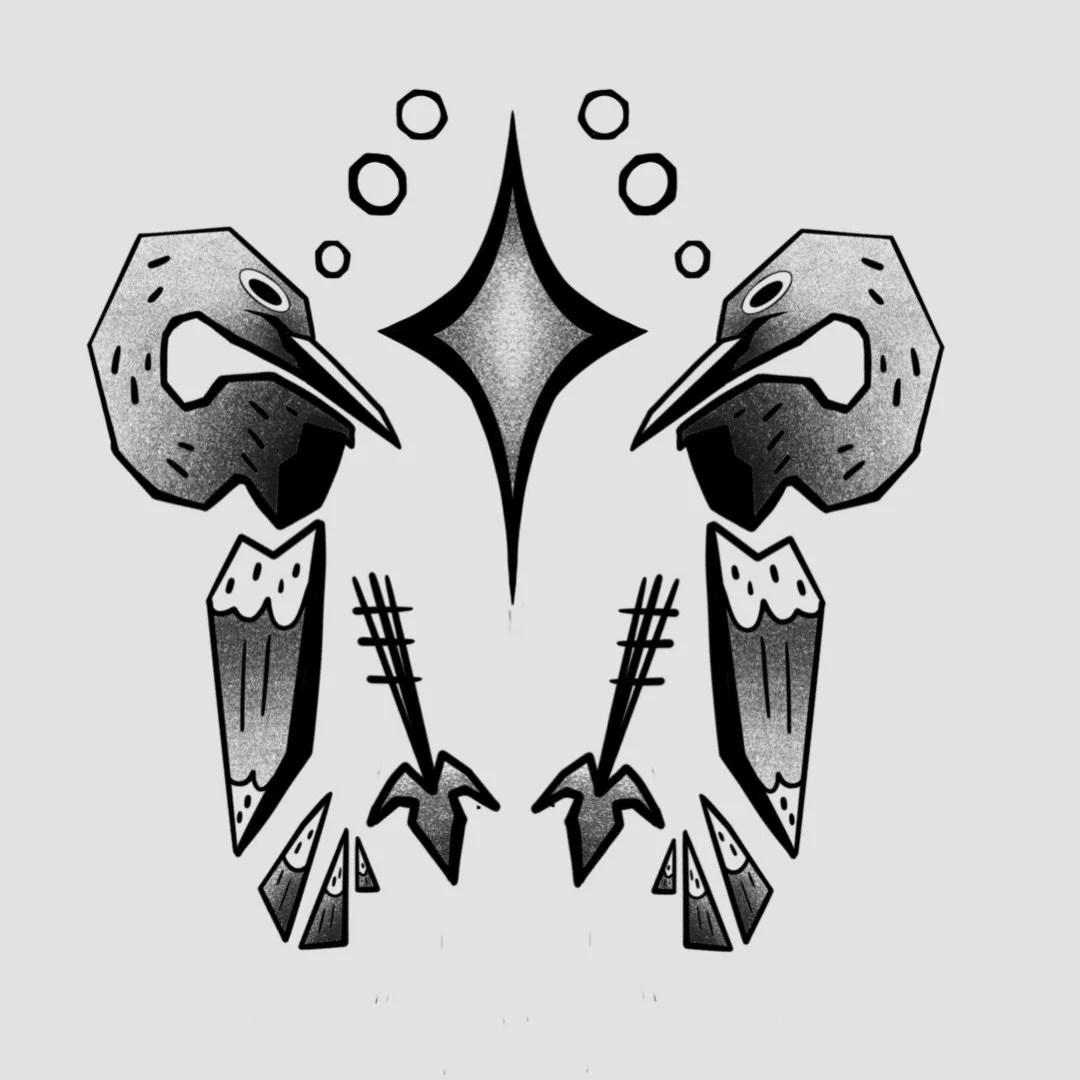 New Idea! Let me know if you like it as I survive through slow season because of compliments. Could be a very fun project to do together! A smaller version on a calf could be a great option for placement too.
.
.
.
#cranetattoo #tattooing #birdtattoo