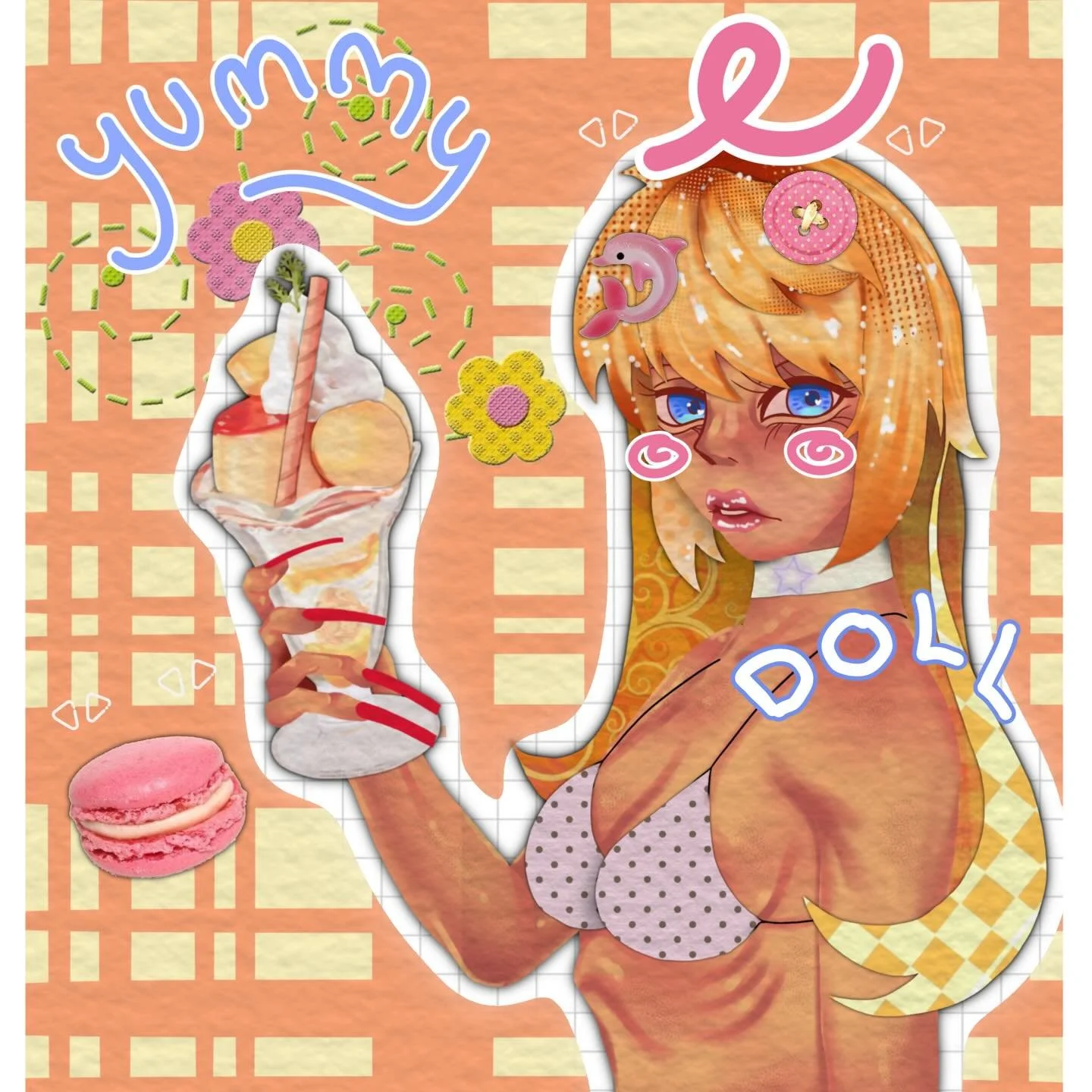 Just wanted to share the art I did yesterday:3