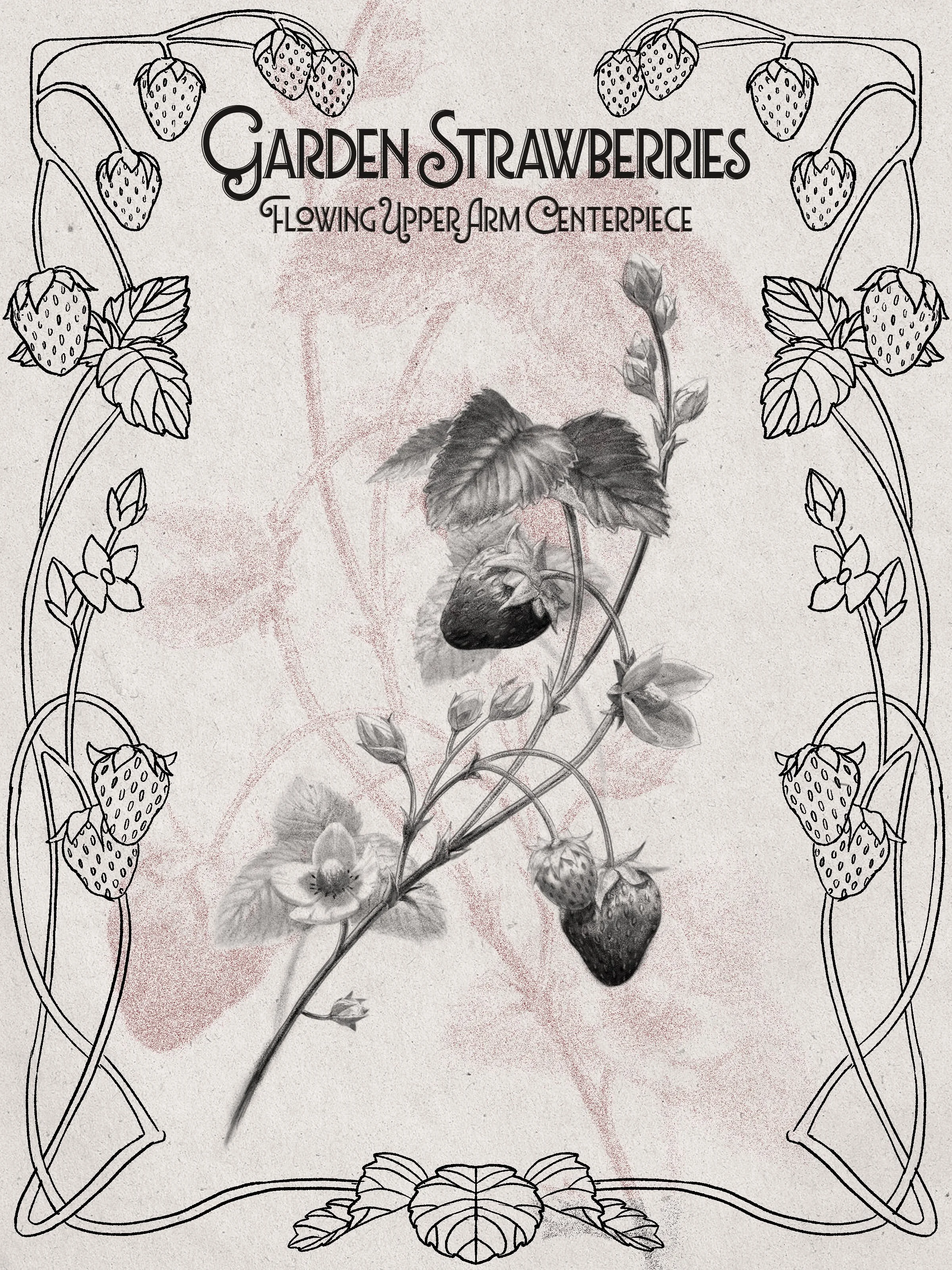 Springtime means strawberries! My dad was always able to get Strawberries to grow for him. I've not had the same luck but I do recall the sweet, scarlet taste. That's what inspired me to create this elegant design!

To claim this unique design, conta