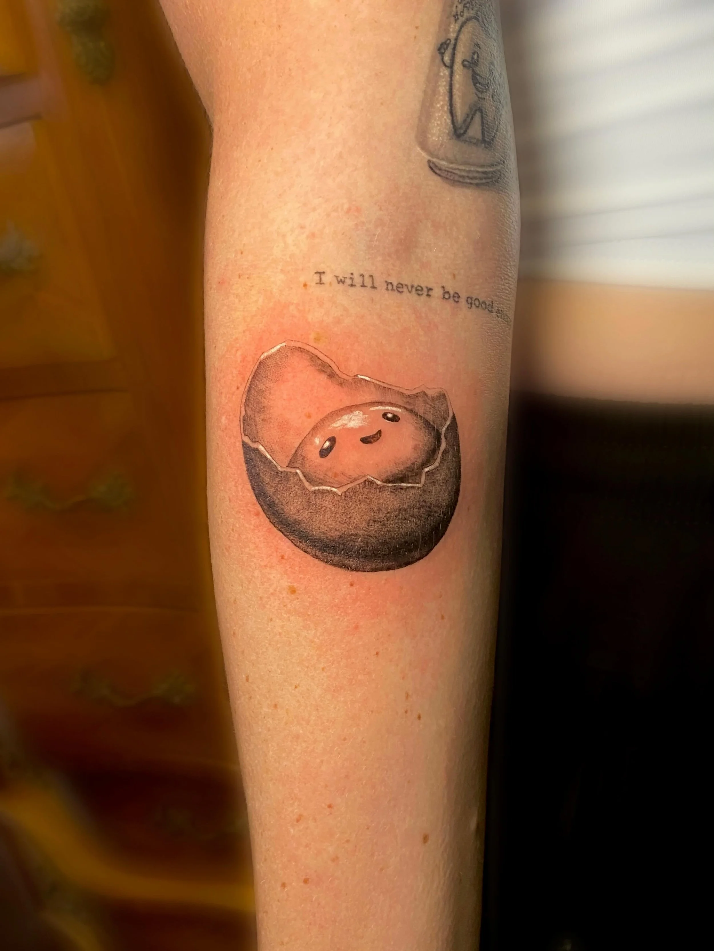 Little eggy pocket for Alex! 🍳
#cutetattoo #denton #dentontattoos #dallastattoo #dallastattooartist