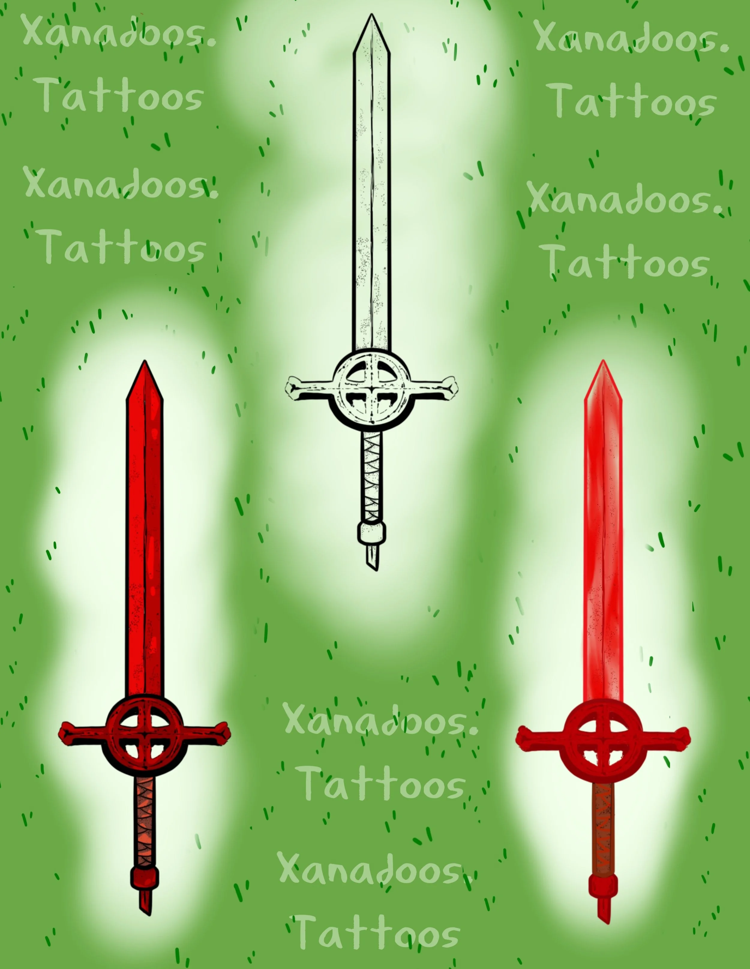 I believe it was @prettyboymetalhead wh was talking bout a collection of Finn&rsquo;s swords so playing around with the idea
.
.
.
#adventuretime