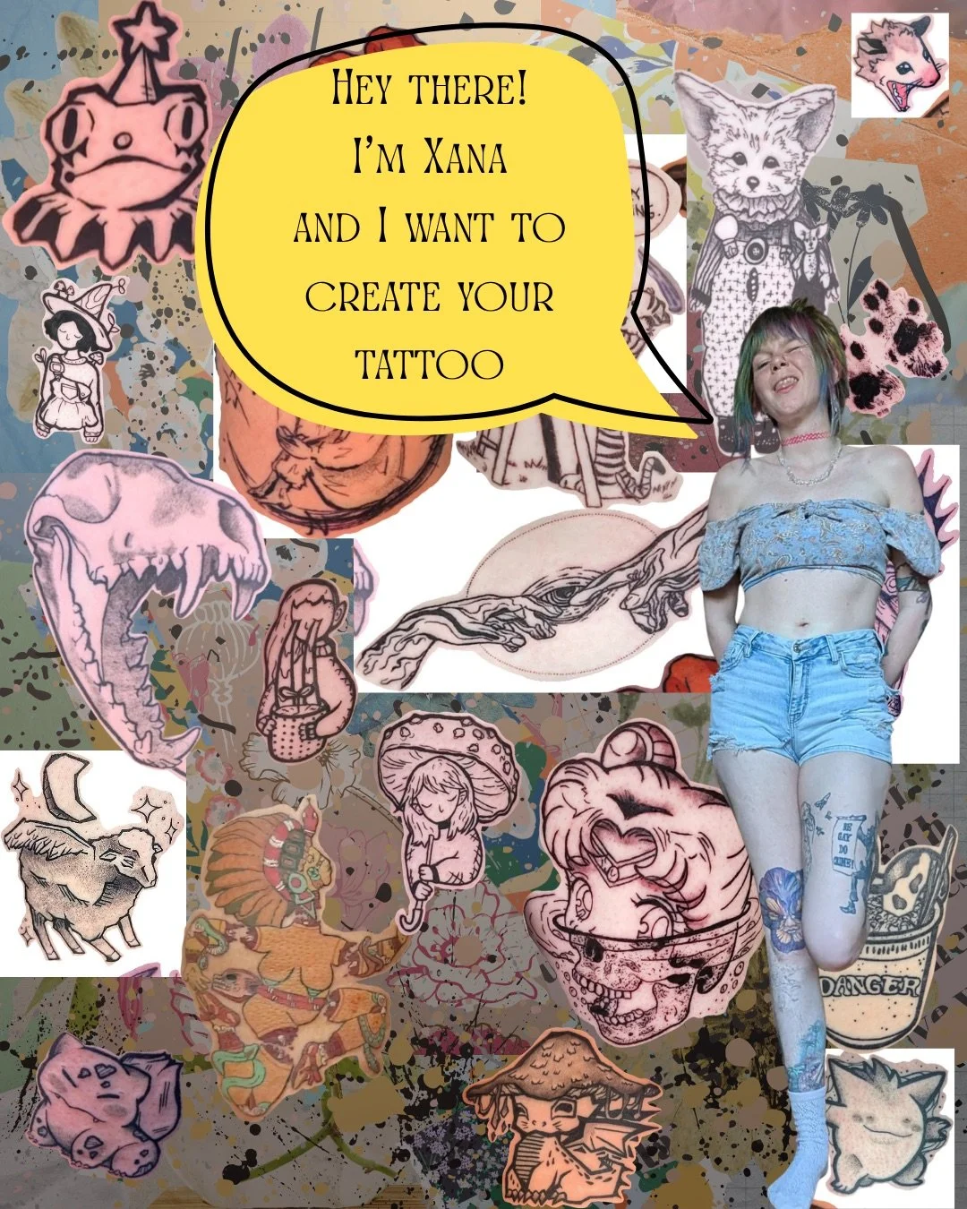 Salutations just your neighborhood artist showing you a little taste of what I make. A good portion of my tattoos are custom commissions so there ends up being quite a bit of mixing between my style/ideas and that of the client. Though I try to keep 
