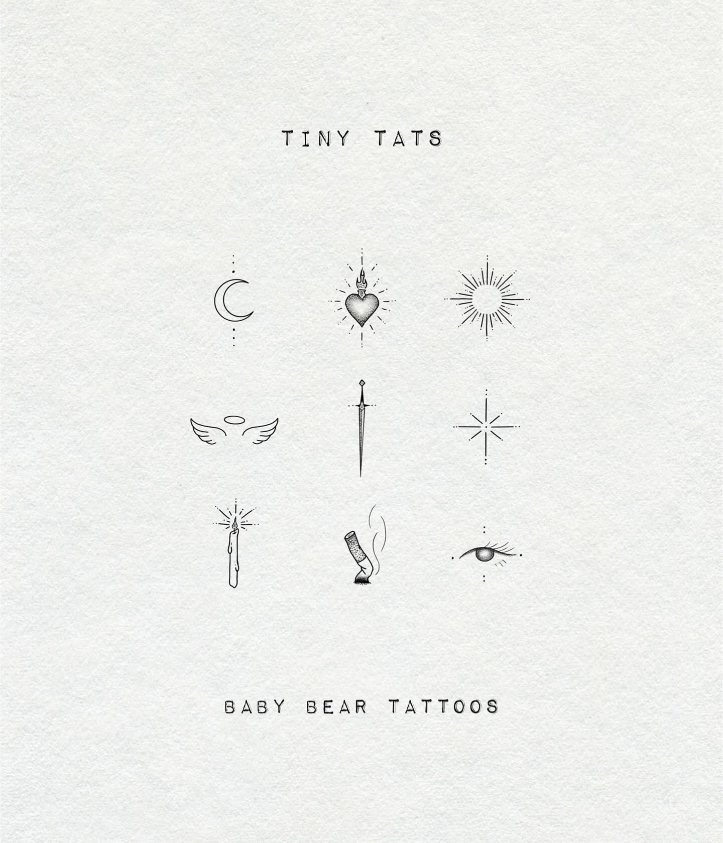 MORE TINY TATS!!

like before, these will be handpoke only and up to two inches max.

book now with the link in my bio <3

#handpokeartist #handpoketattooartist #handpoketattoos #femaletattooartists #queertattooartist #tinytattoos #babybeartattoos