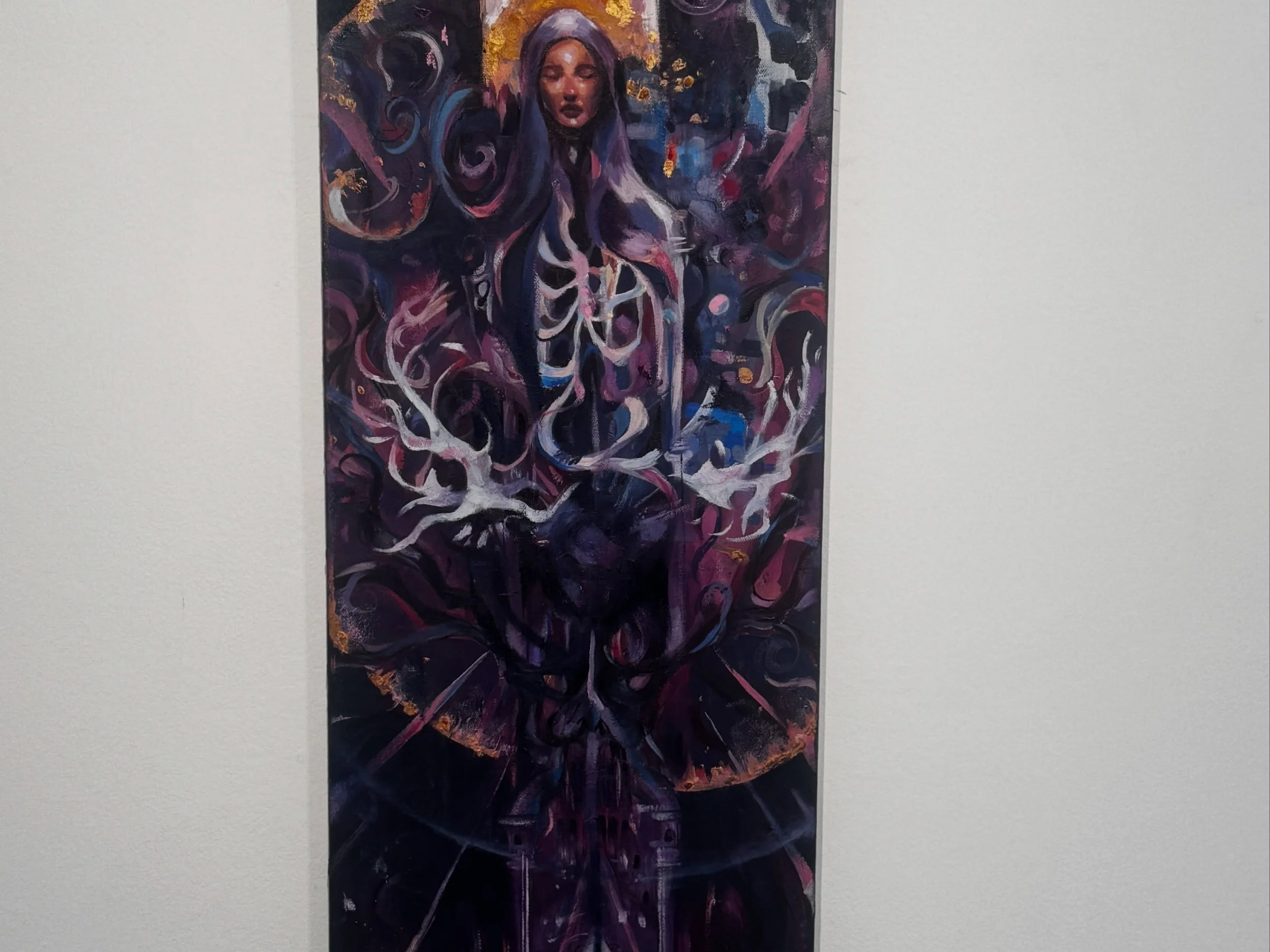 this post is super late but I wanted to share this amazing experience I had having My show &ldquo;Omen Eunoia&rdquo; at the UNT union gallery this spring! It was up for 10 days. The title, to me, means foreshadowing beautiful things to come. I delaye