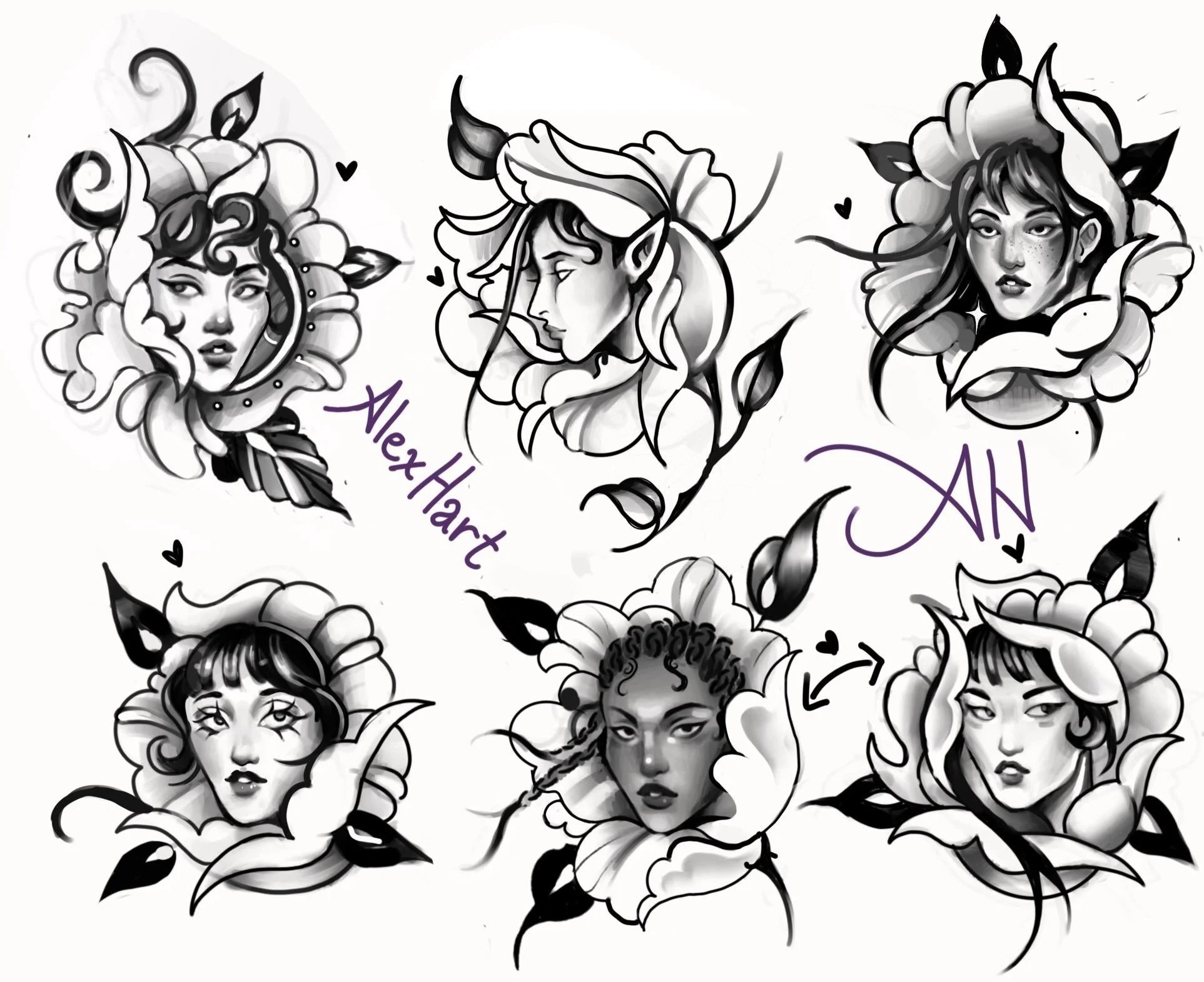 FLOWER LADY FLASH DROPPP 💥💥💥💥💥💥
🌼🪷🌸🌺

dm me to claim!!!
i&rsquo;m thinking like ~~4 inches?? idk idc
love yall xoxo 

#tattooflash #tattooapprentice #artistsofinstagram #digital_art #alexhartart