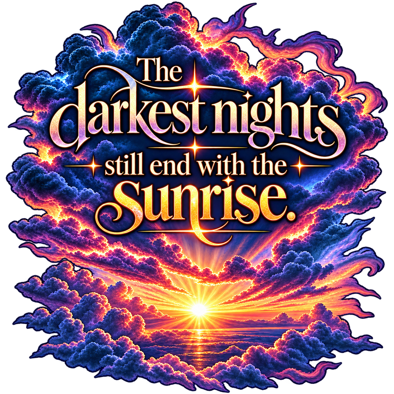 Darkest Nights Light Unisex t-shirt