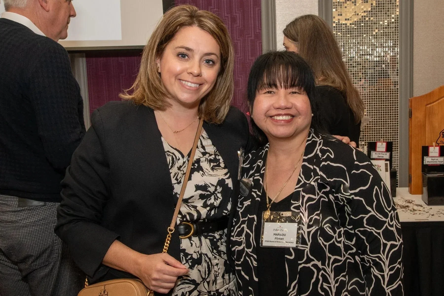 A couple of board members with Food for Greater Elgin.