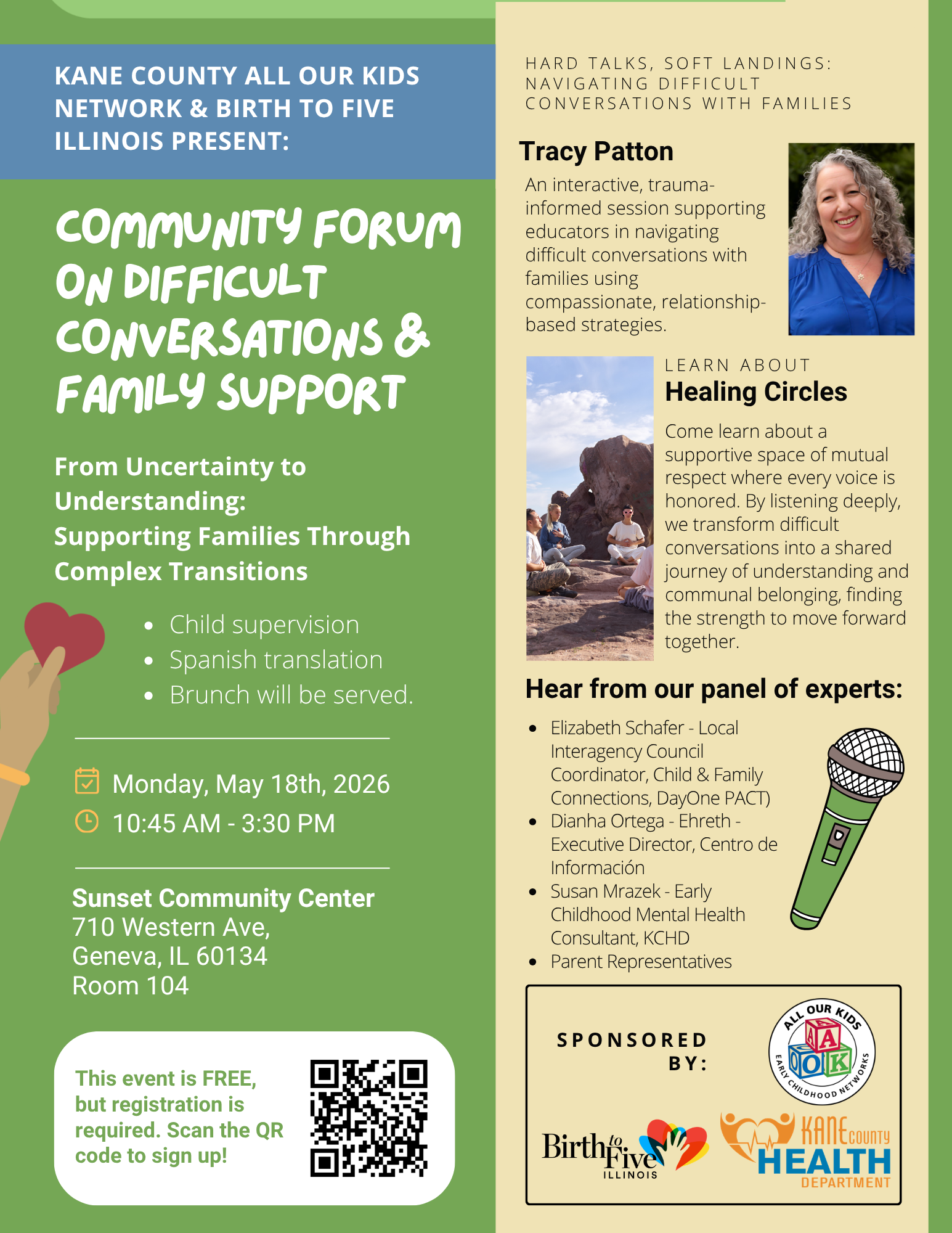 Community Forum on Difficult Conversations &amp; Family Support (offsite)