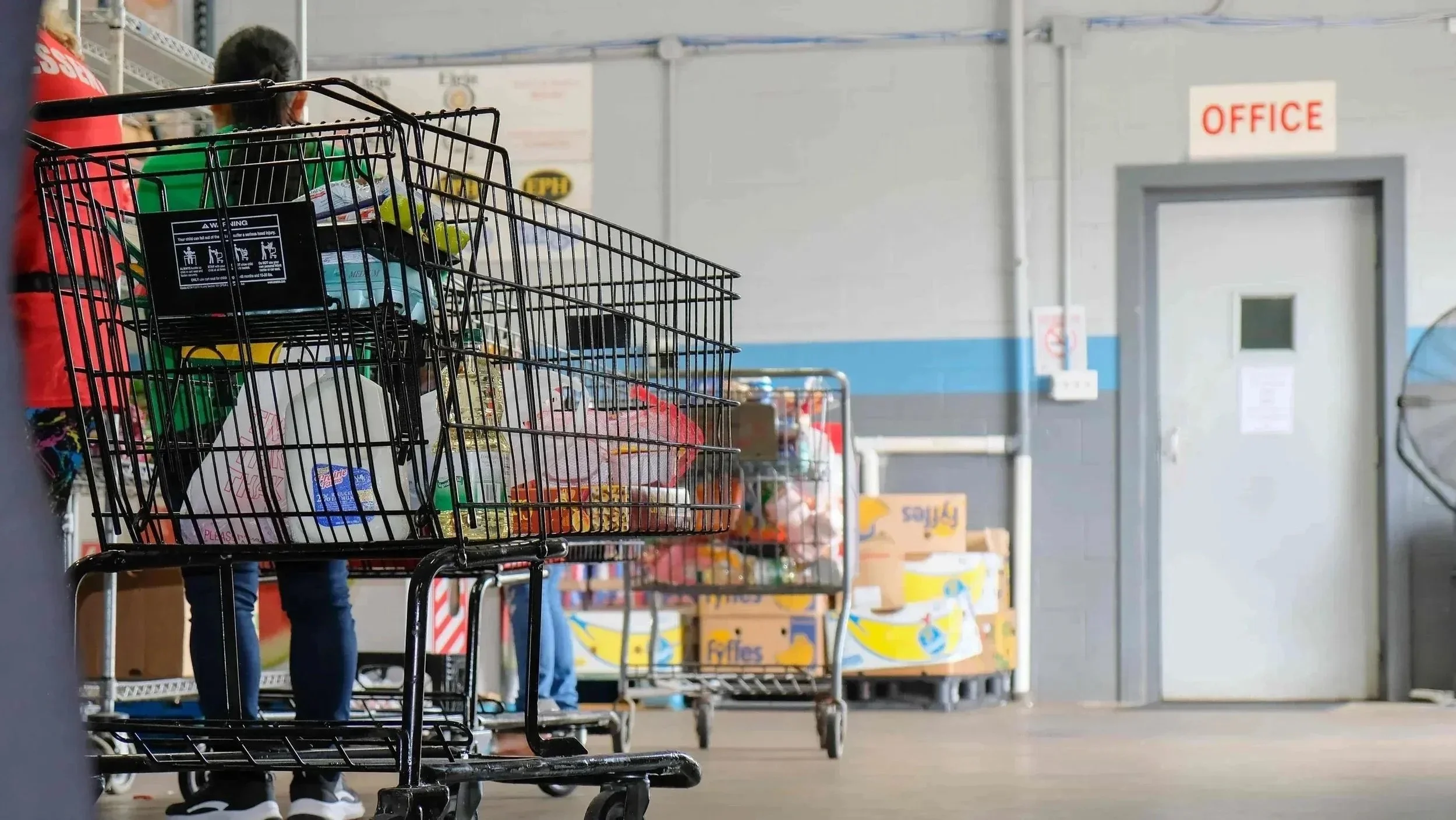 Guests shopping at Food for Greater Elgin's food pantry.