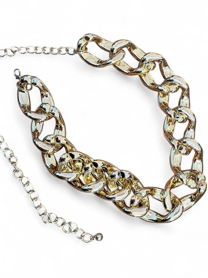 faux gold chunky XL chain belt