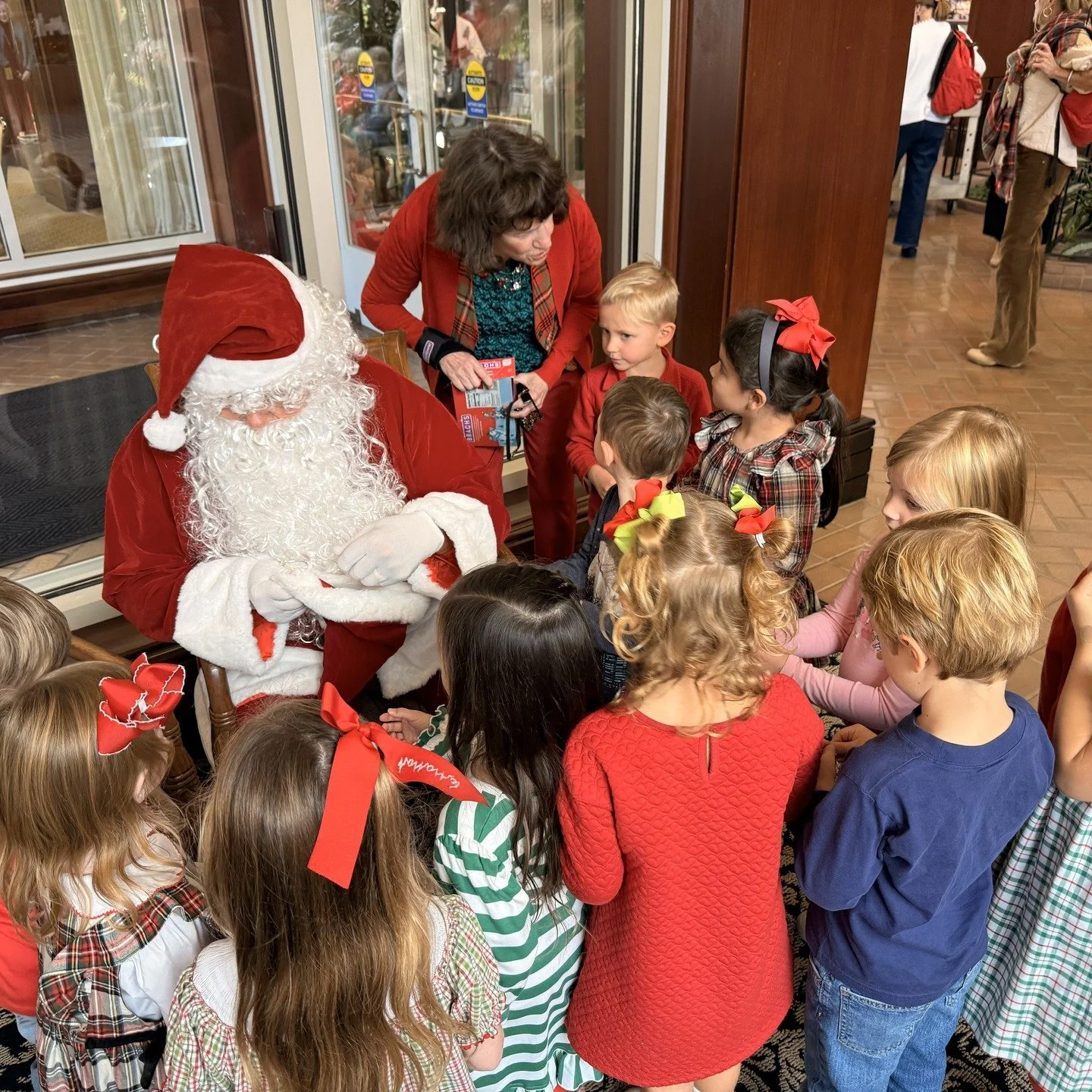 This week we welcomed pre-k and kindergartners from St. David's Episcopal School to visit with Santa. It was a wonderful moment to be fully present in the holiday season (Santa even told me there was one child who said he didn't believe until he MET 