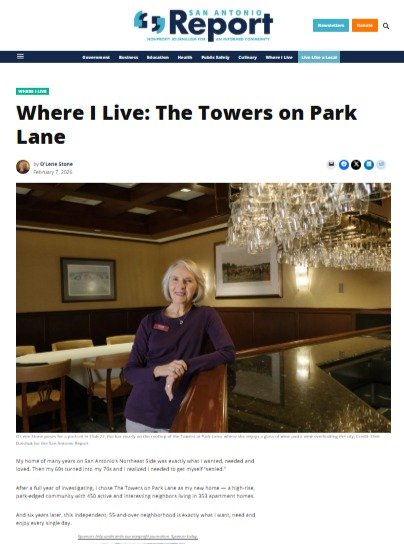 Thank you O'Lene Stone for contributing a delightful piece to the San Antonio Report's "Where I Live" series. We love how you have captured your passion for the community. 

Take a look!: https://sanantonioreport.org/where-i-live-san-antoni