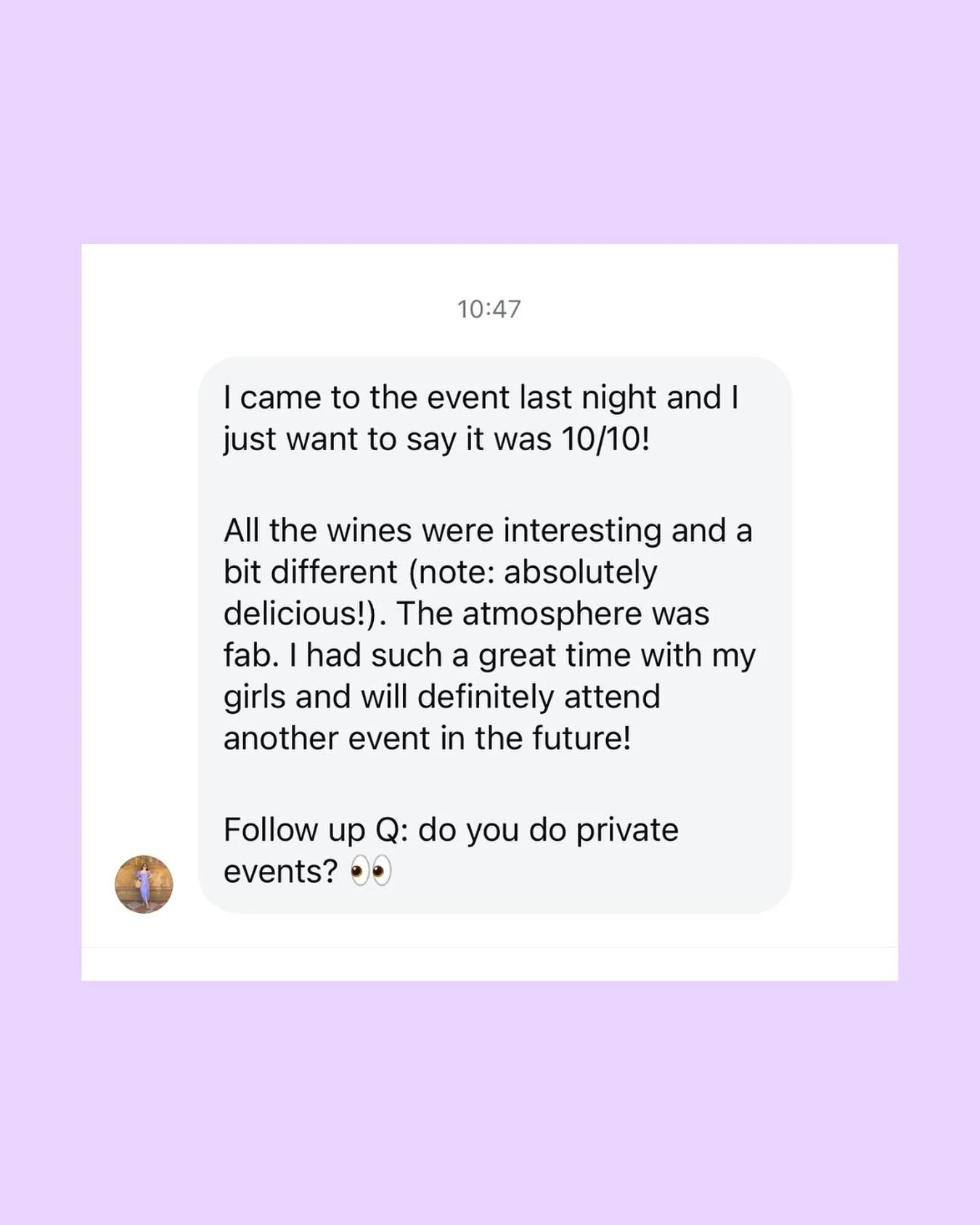 THANK YOU! 💕🥺
We pour a whole heap of heart & energy into our events so messages like this mean A LOT! 💜
Come see for yourself what a FWB night is all about!
NEXT UP:
SPILL: Full Moon Special 🌝 @nobody.asked.me 
Wine + full moon chats at a