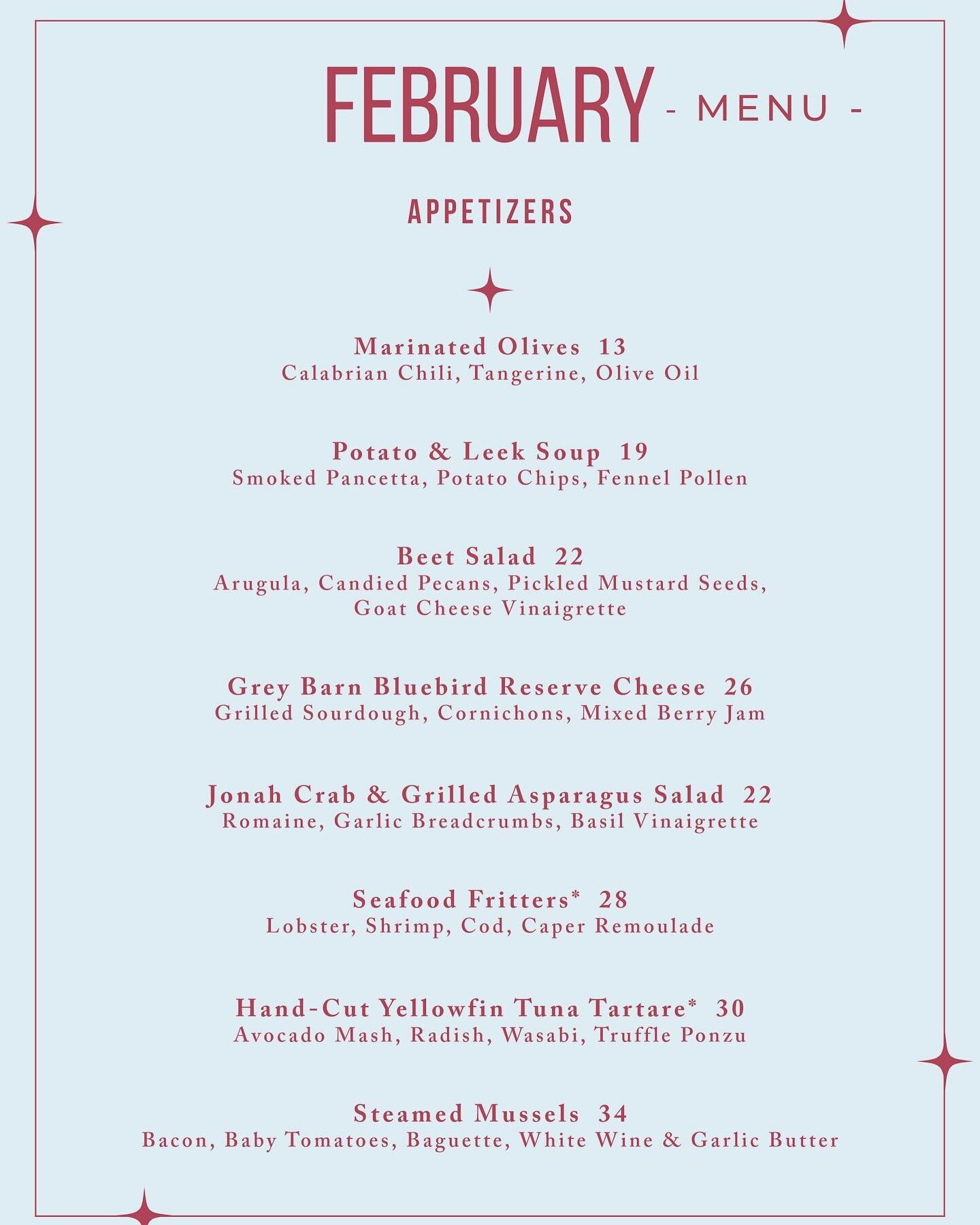Happy February, Friends!! 
We&rsquo;re ✨REOPENING✨ on Feb 8th and can not wait to see all of you! 
(We have some delicious Valentine&rsquo;s Day specials too, so stay tuned!)

#reopening #werecomingback #special #menu #delicious #amazing #treats #mis