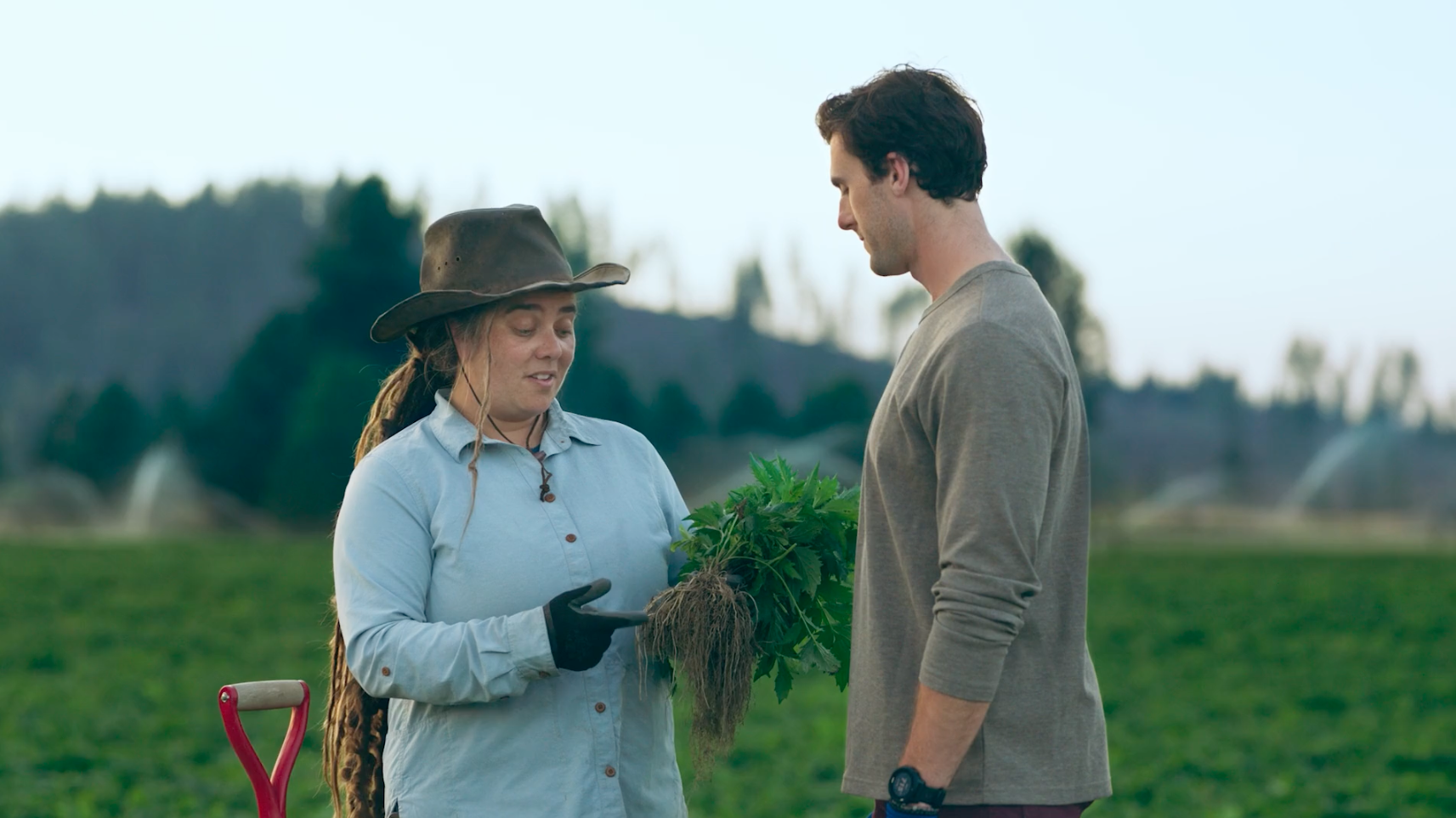 Amway farm scene showing product traceability.