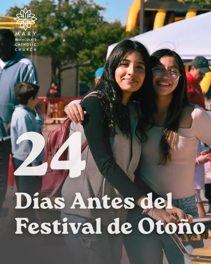 🍂 24 DAYS TO GO!
&nbsp;
Our Fall Festival is more than a day of food and fun, it&rsquo;s a chance for our Mary Immaculate community to come together. ❤️
&nbsp;
Bring your family, invite your friends, and come spend the day celebrating with the peopl