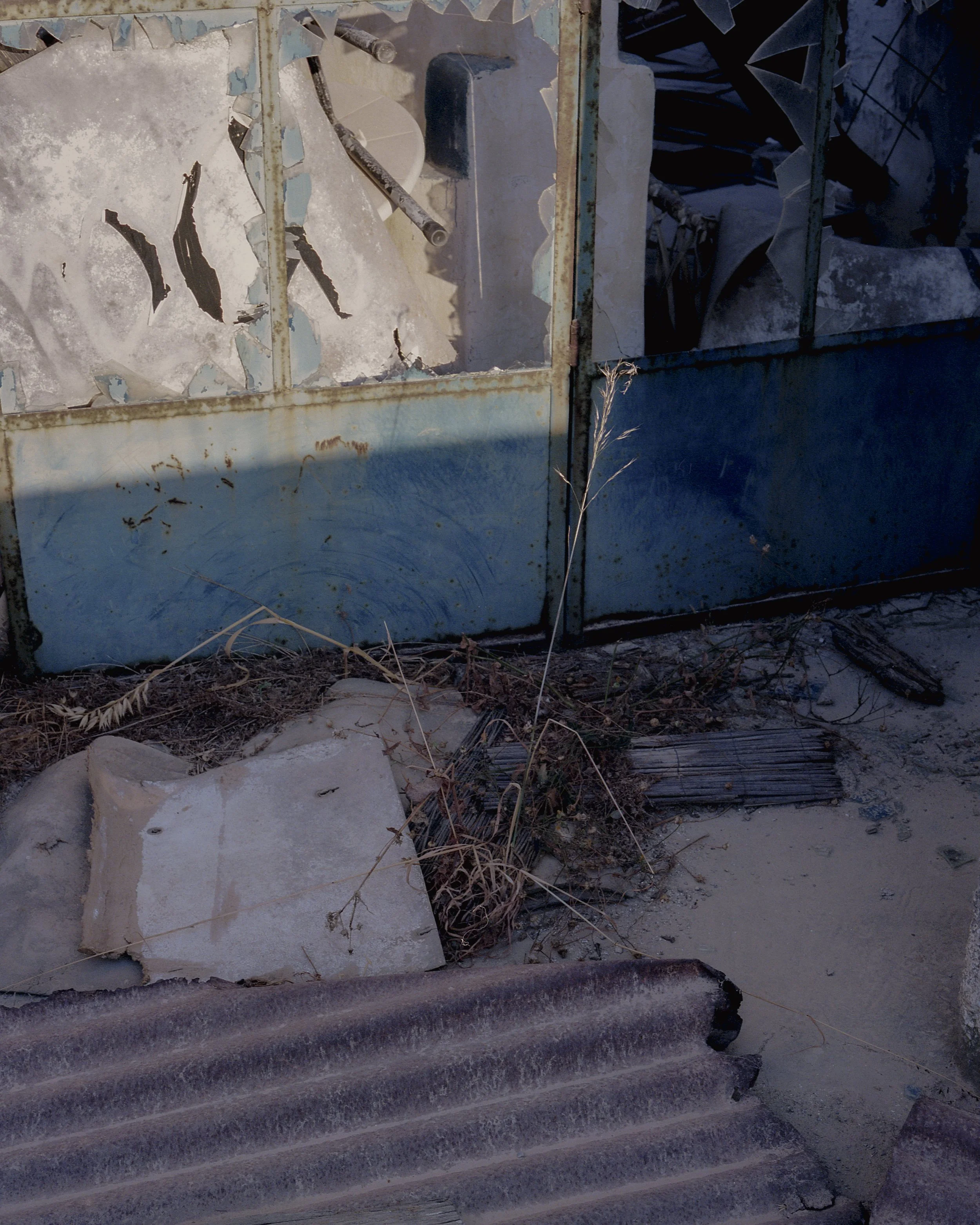 deserted building in greece