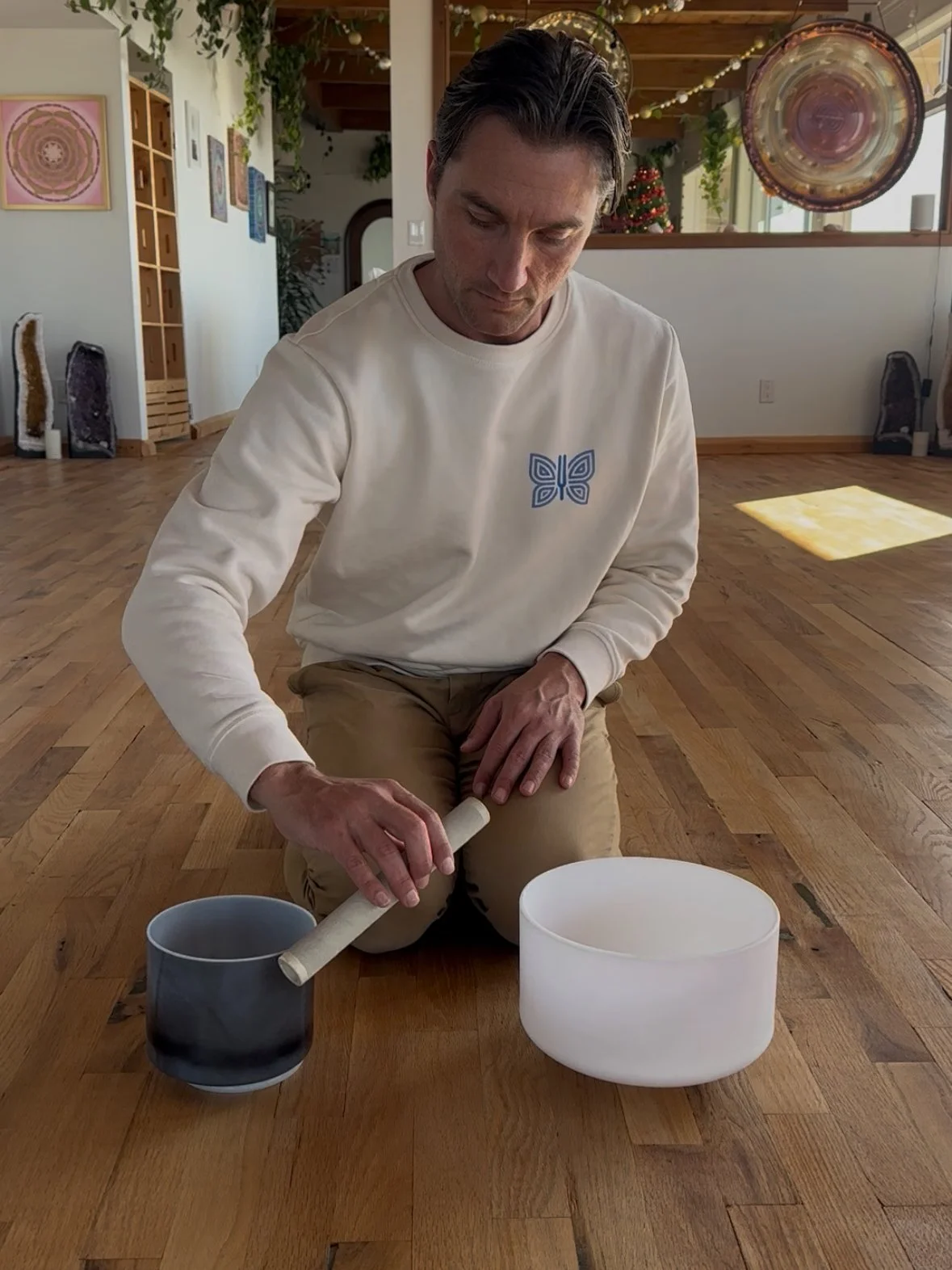 "Harmony & Protecion" Crystal Tones Crystal Singing Bowl Set