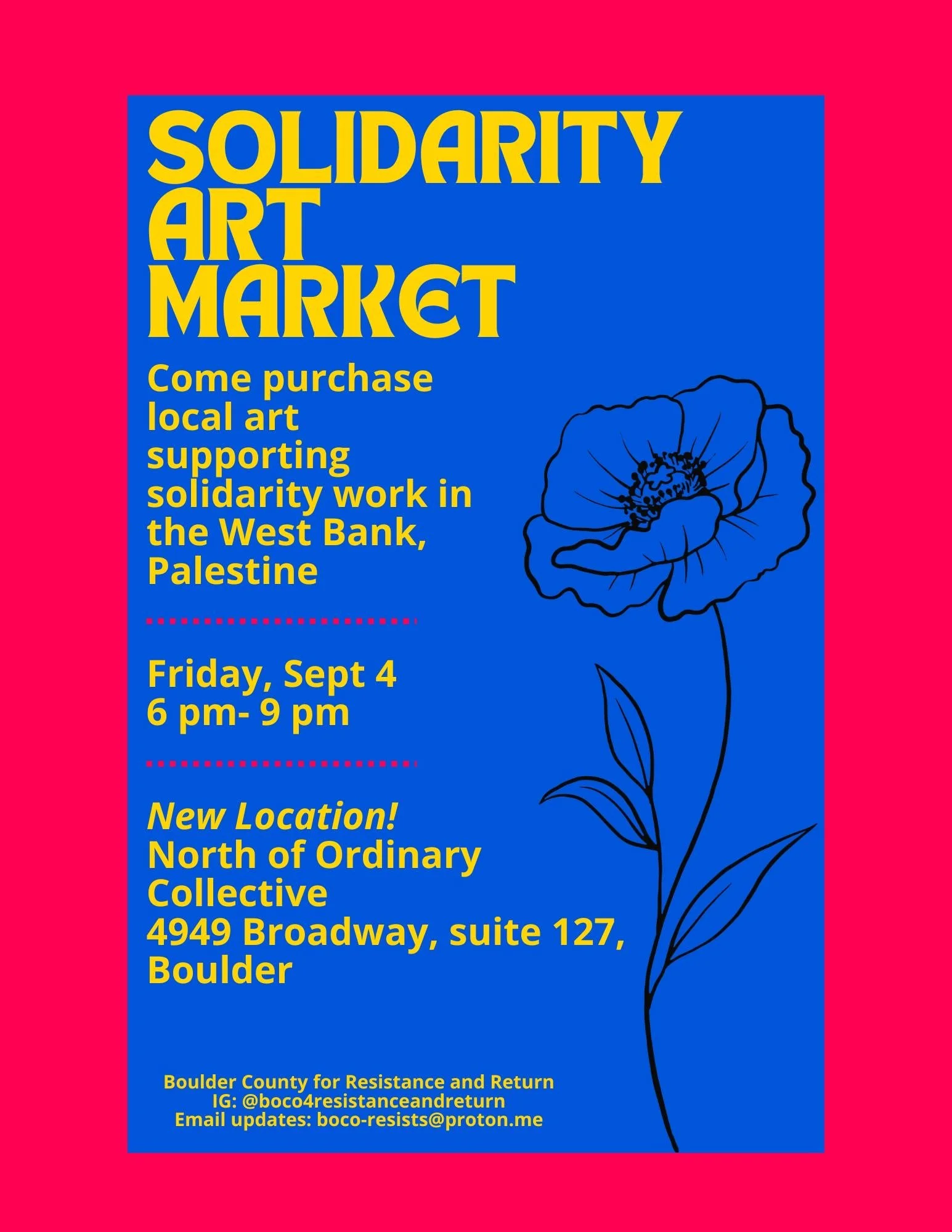 Solidarity Art Market - New Date and Location!