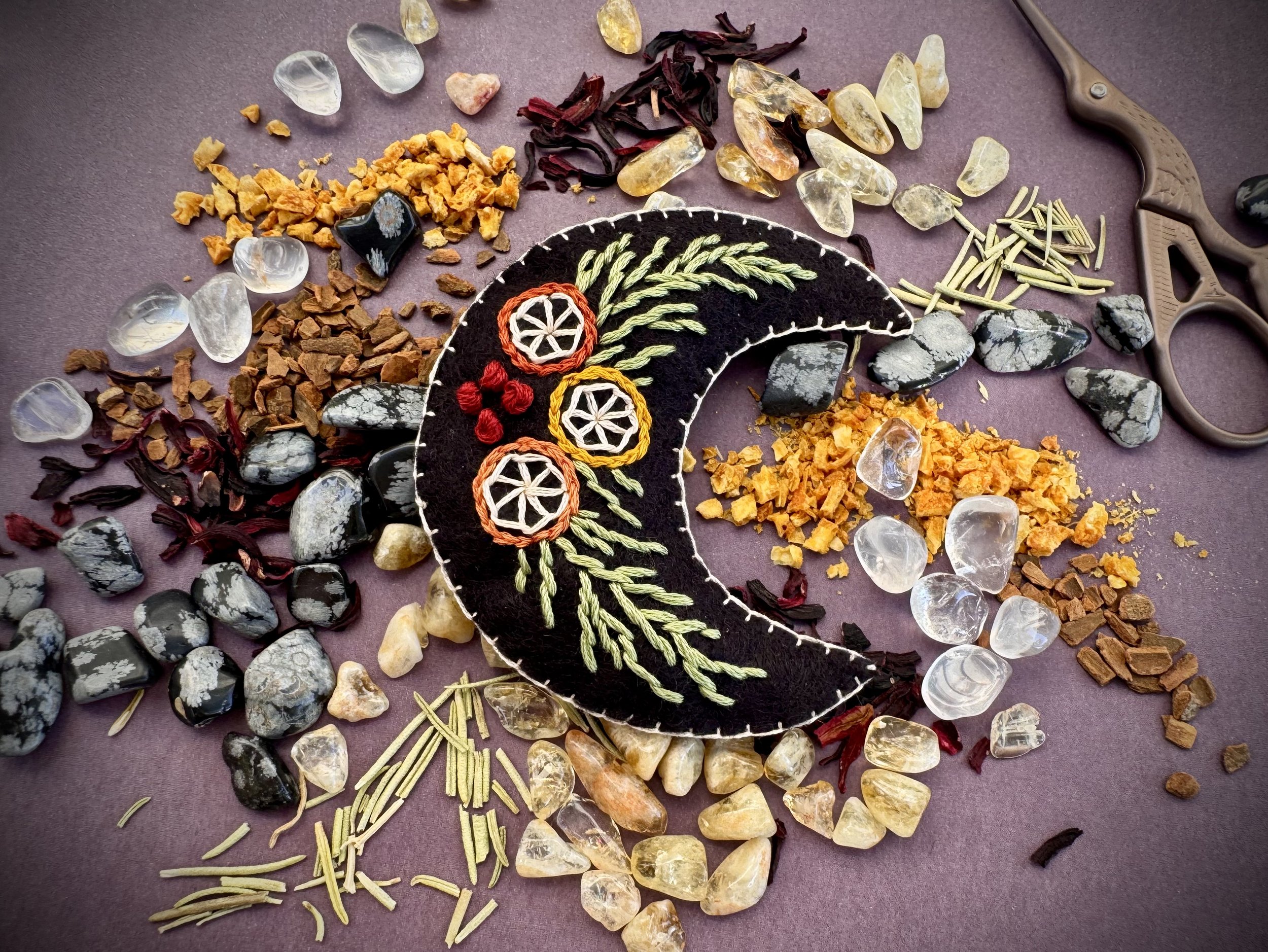 Embroidered Winter Wellness Charm