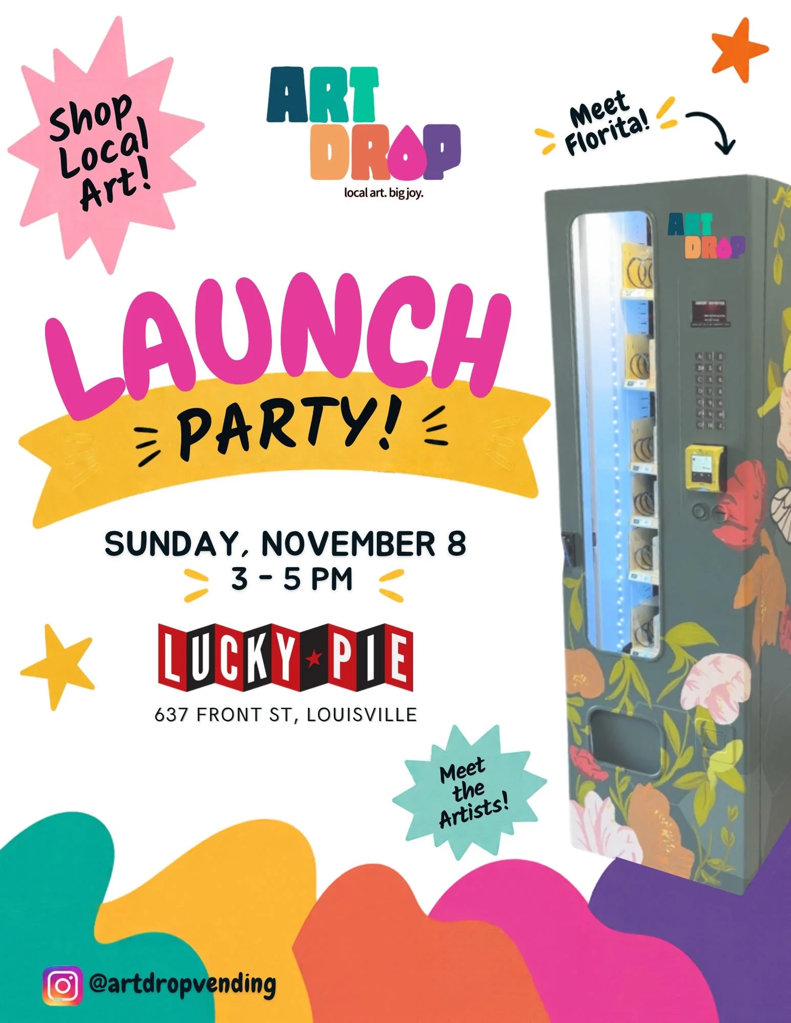 Art Drop Vending Launch Party