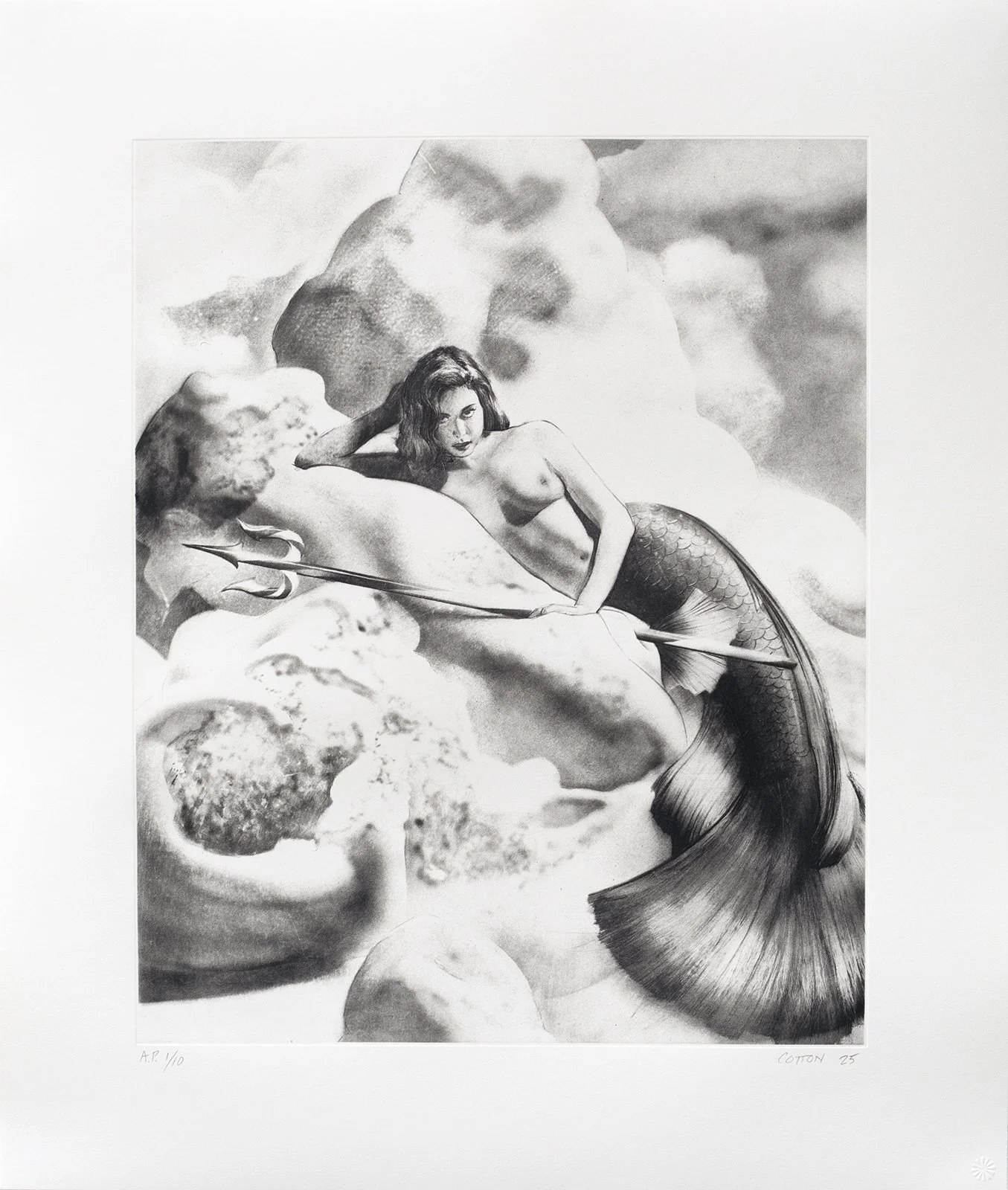 The Hunt, 1-run direct gravure, 29 1/4 x 24 3/4 inches, Edition of 55.