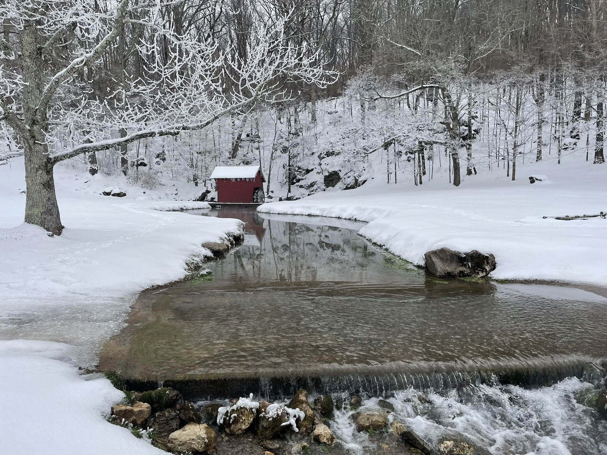 Kilpatrick Springs in the snow- Sweetwater TN