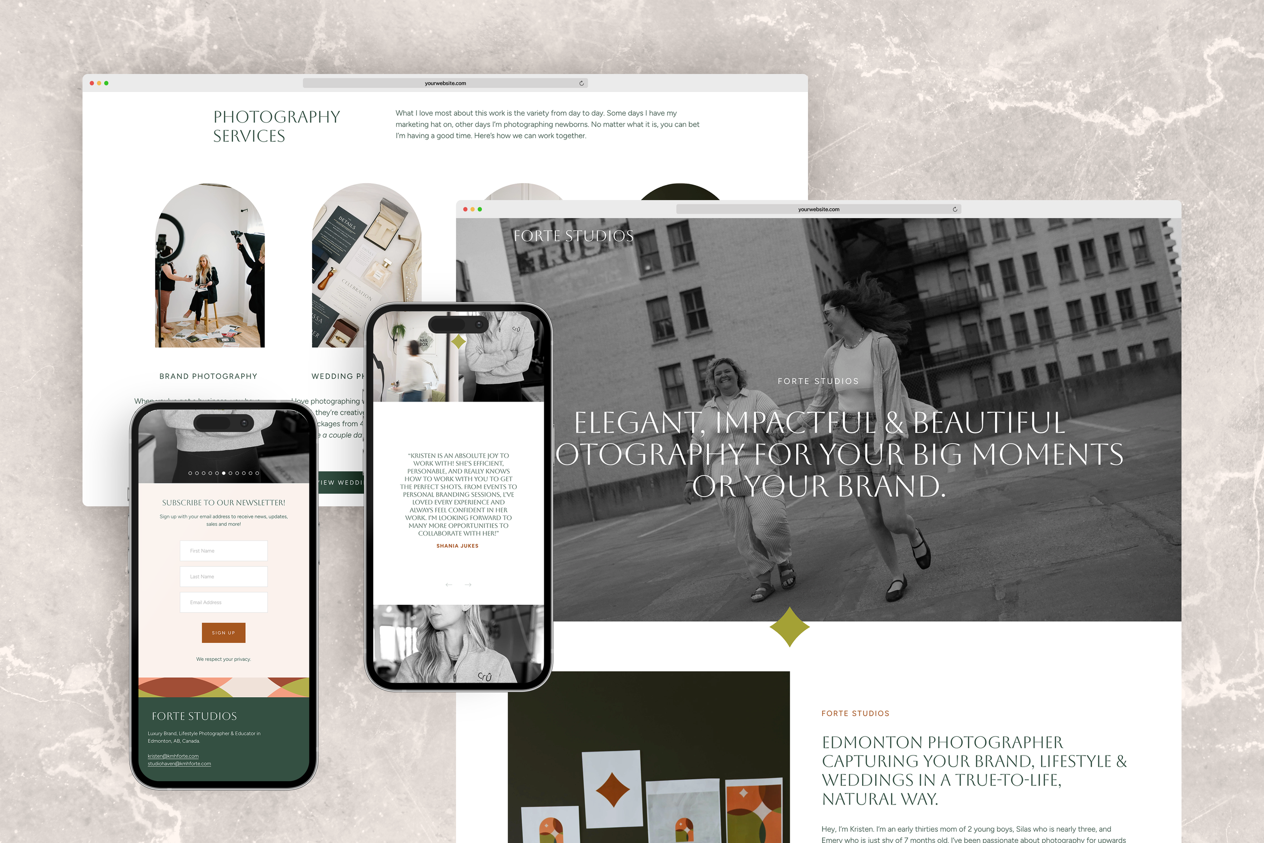 Forte Studios | Brand Strategy and Design for a Brand Photographer in ...