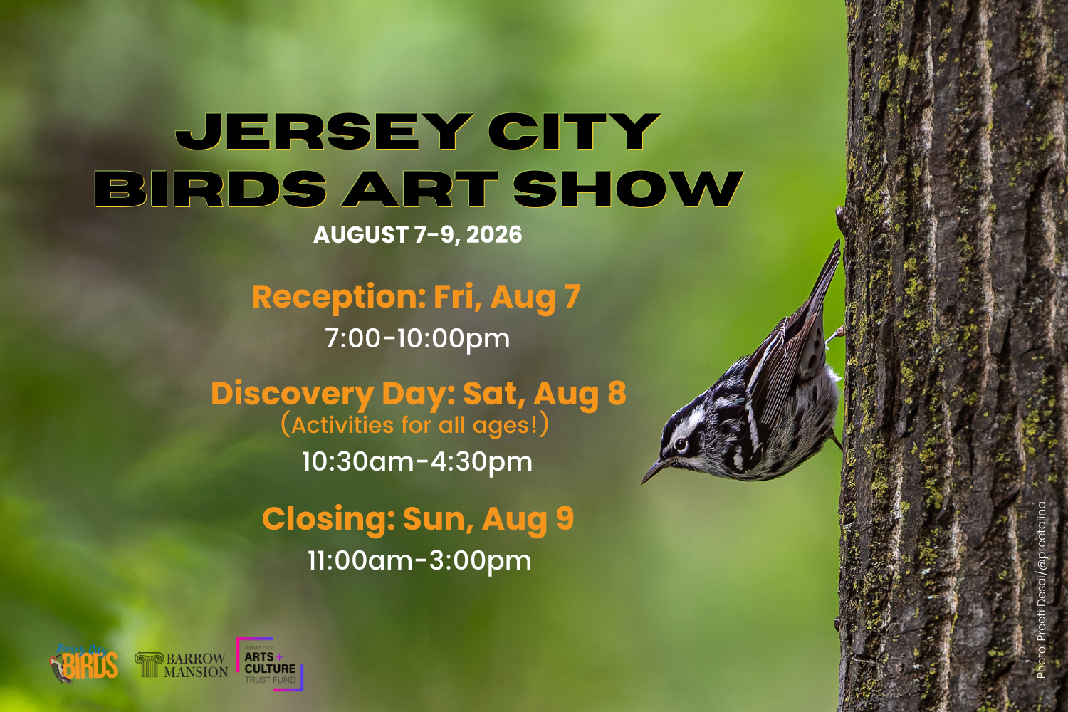Jersey City Birds Art Show is back!