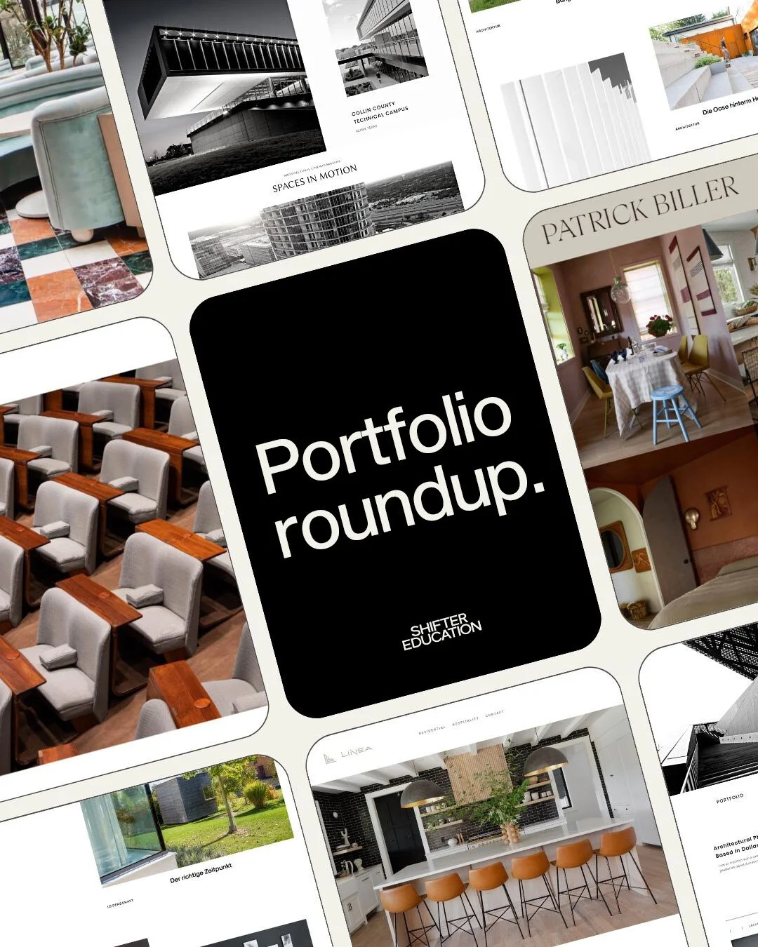 What's that? You needed some creative inspiration? Well we got you! 😉

Last week, we asked on the @shiftereducation stories for your portfolio submissions and WOW, Y'ALL SHOWED UP &mdash; there was so many good ones to choose from, we picked five po