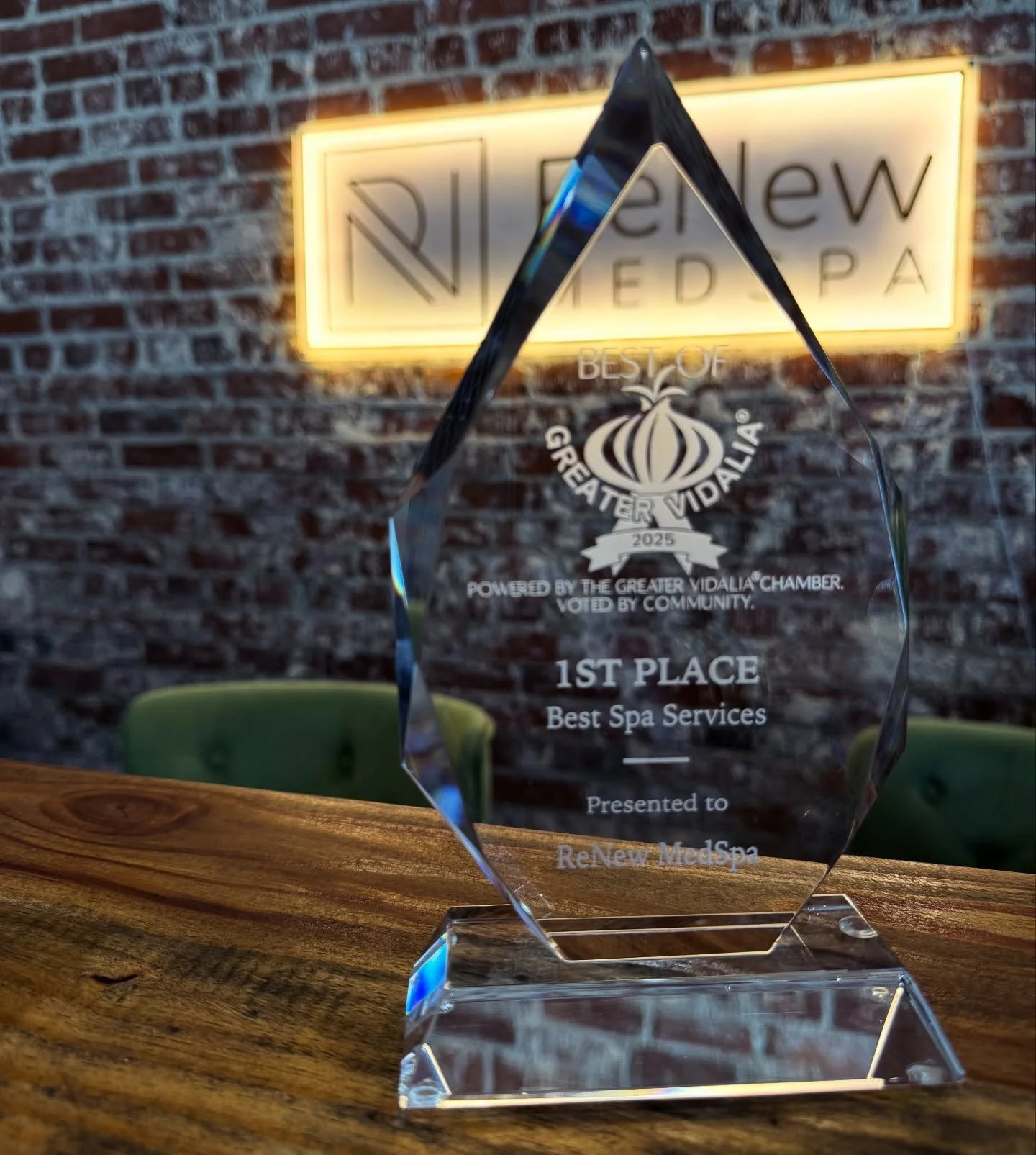 ✨ We are so honored! ✨

ReNew MedSpa has officially been named the 2025 Best of the Greater Vidalia&reg; Chamber for Best Spa Services! 🏆

From the bottom of our hearts&mdash;THANK YOU to every single one of you who voted for us, trusted us with you