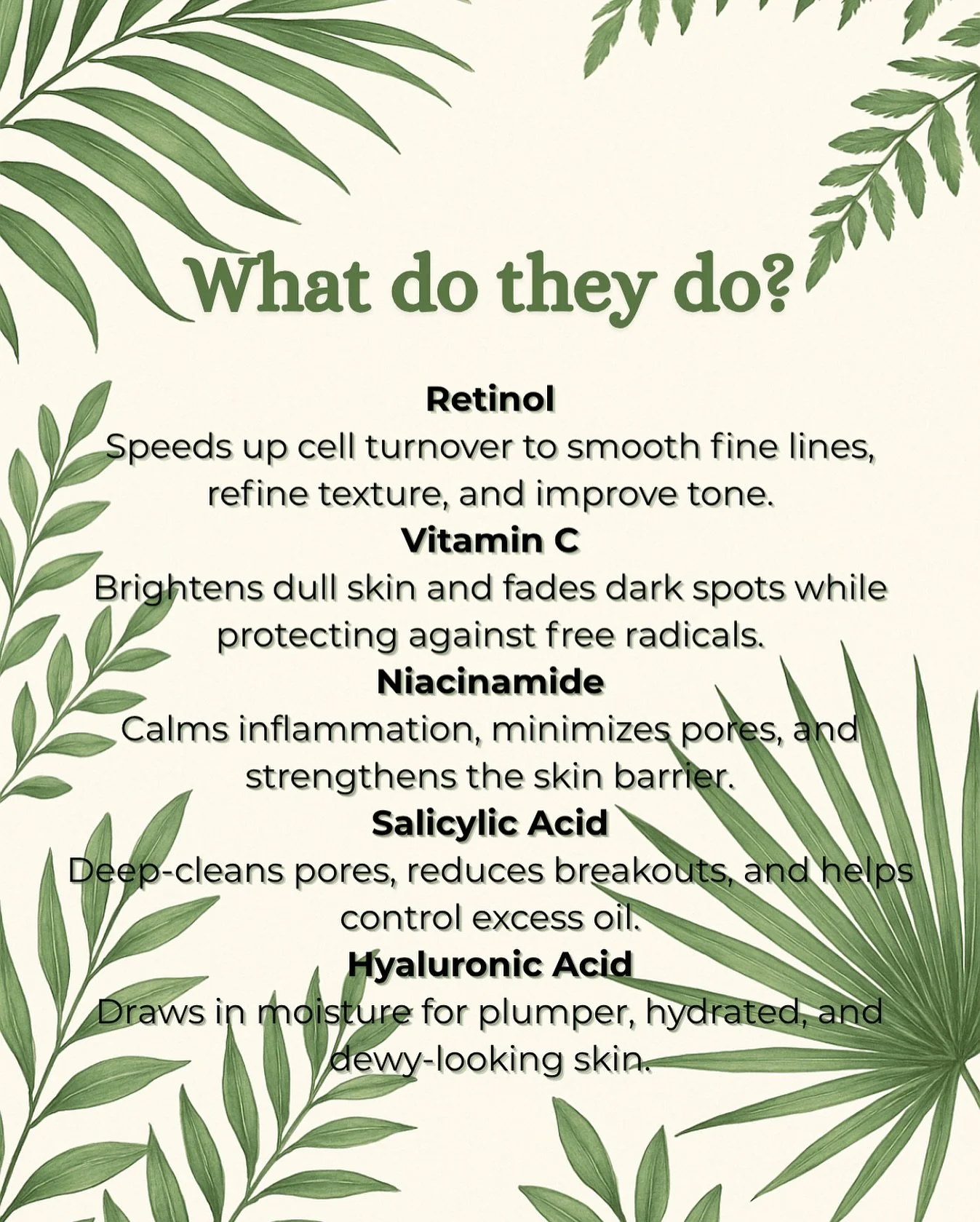 At ReNew MedSpa, we believe education is empowerment when it comes to skincare. Understanding what’s inside your products helps you make the best choices for your skin health and long-term results.
Here’s a quick breakdown of five powerh