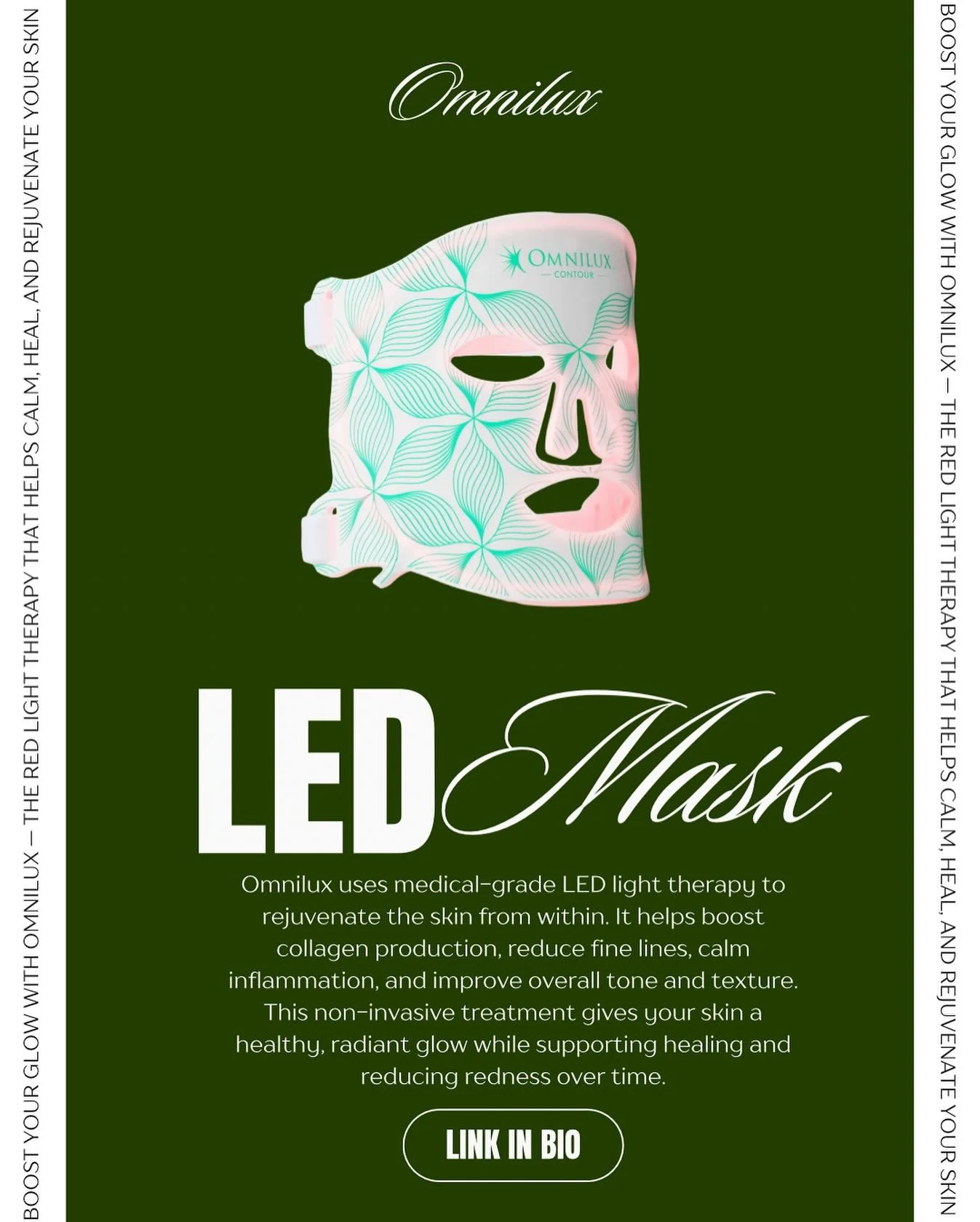 ✨ Glow from the inside out! ✨
Omnilux red light therapy boosts collagen, smooths fine lines, and calms inflammation &mdash; all while giving your skin that healthy, radiant glow. Perfect for anyone who wants visible results without downtime. 💆&zwj;♀