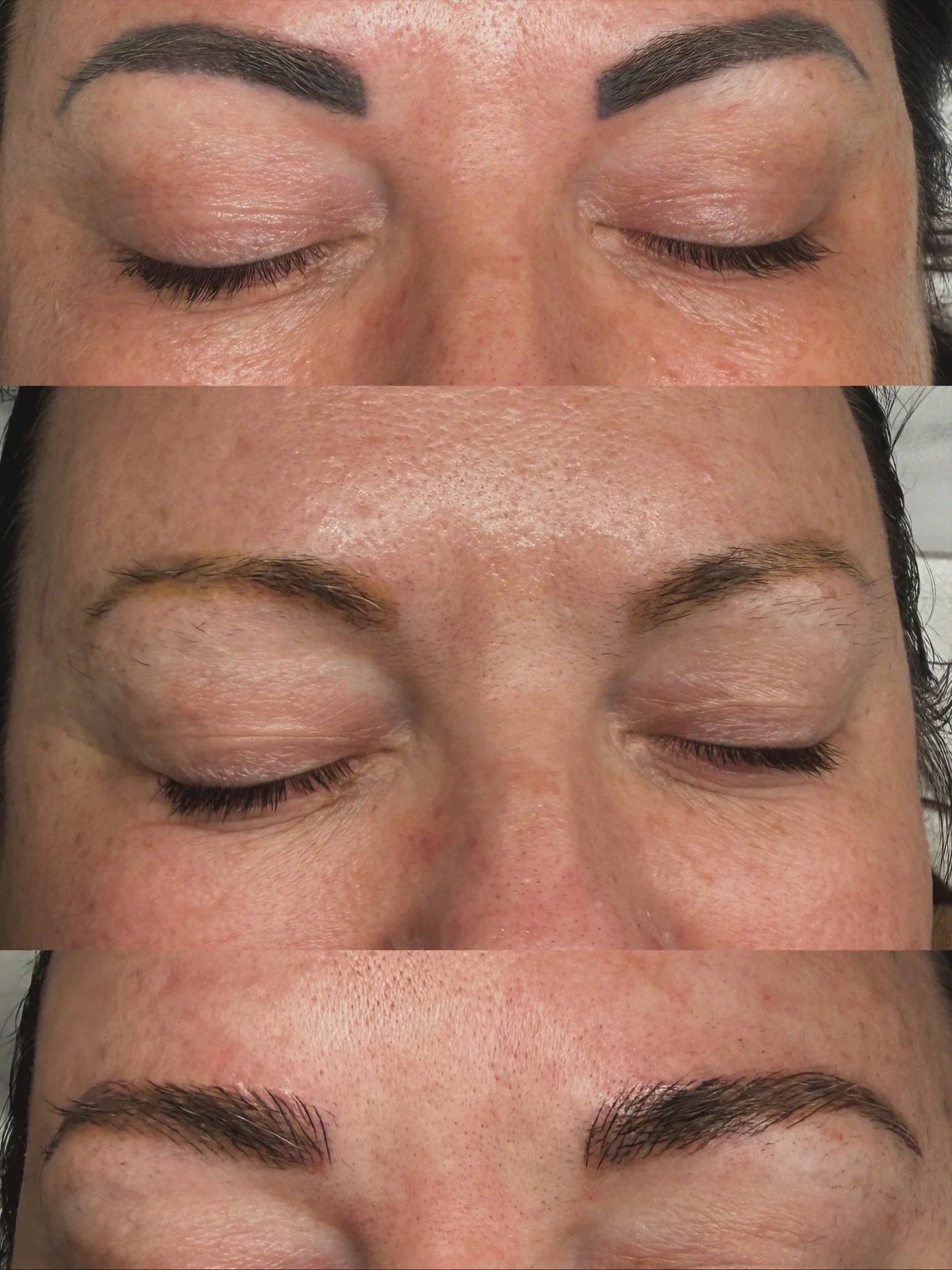 ✨ Natural Brow Transformation ✨

These brows have been through it over the last 10 years &mdash; microblading, powder brows, tattooing&hellip; all the things. Over time, they started looking blocky, gray, and far from natural, and I knew it was time 