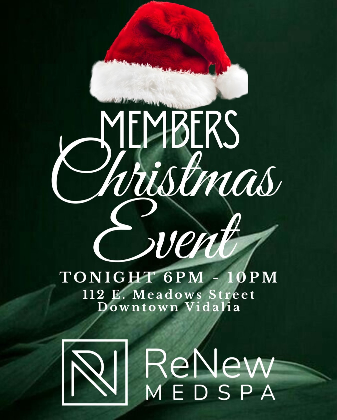 ✨ TWO HOURS AWAY! ✨

Our Members Christmas Event kicks off tonight from 6 PM&ndash;10 PM, and we cannot wait to celebrate with you! This is a members-only drop-in event&hellip; but we love when our members bring a guest to experience the ReNew magic.