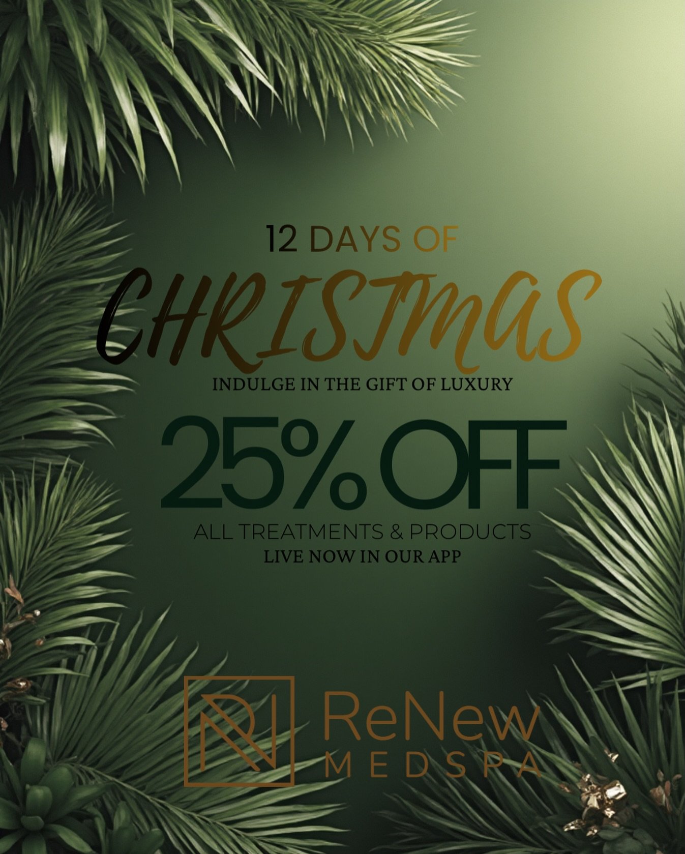 The season of glow is officially here. ✨

Our 12 Days of Christmas Sale is live &mdash; and this is your opportunity to experience luxury aesthetics for less. For a limited time, everything is 25% off inside our app, from advanced laser treatments to